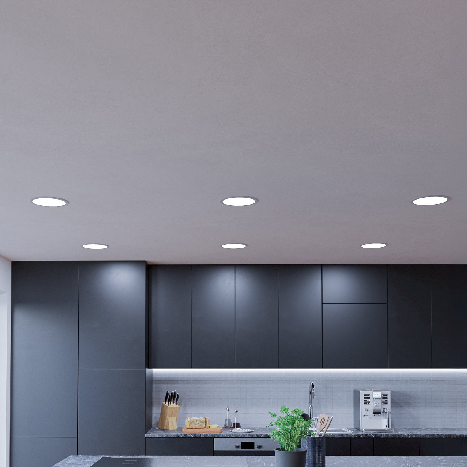 EGLO connect Fueva-Z padziļinājumā iebūvējamā lampa 21,6 cm, balta