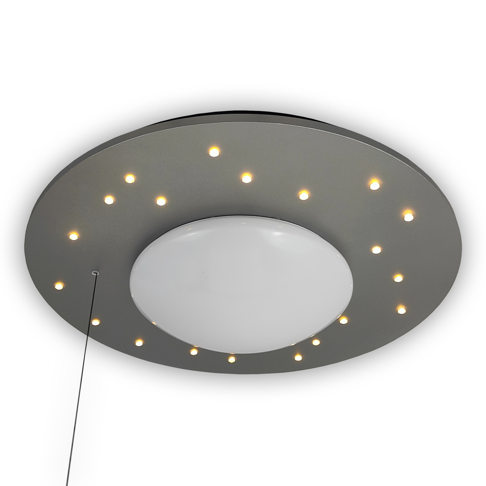 Starlight ceiling light with a starry sky, silver