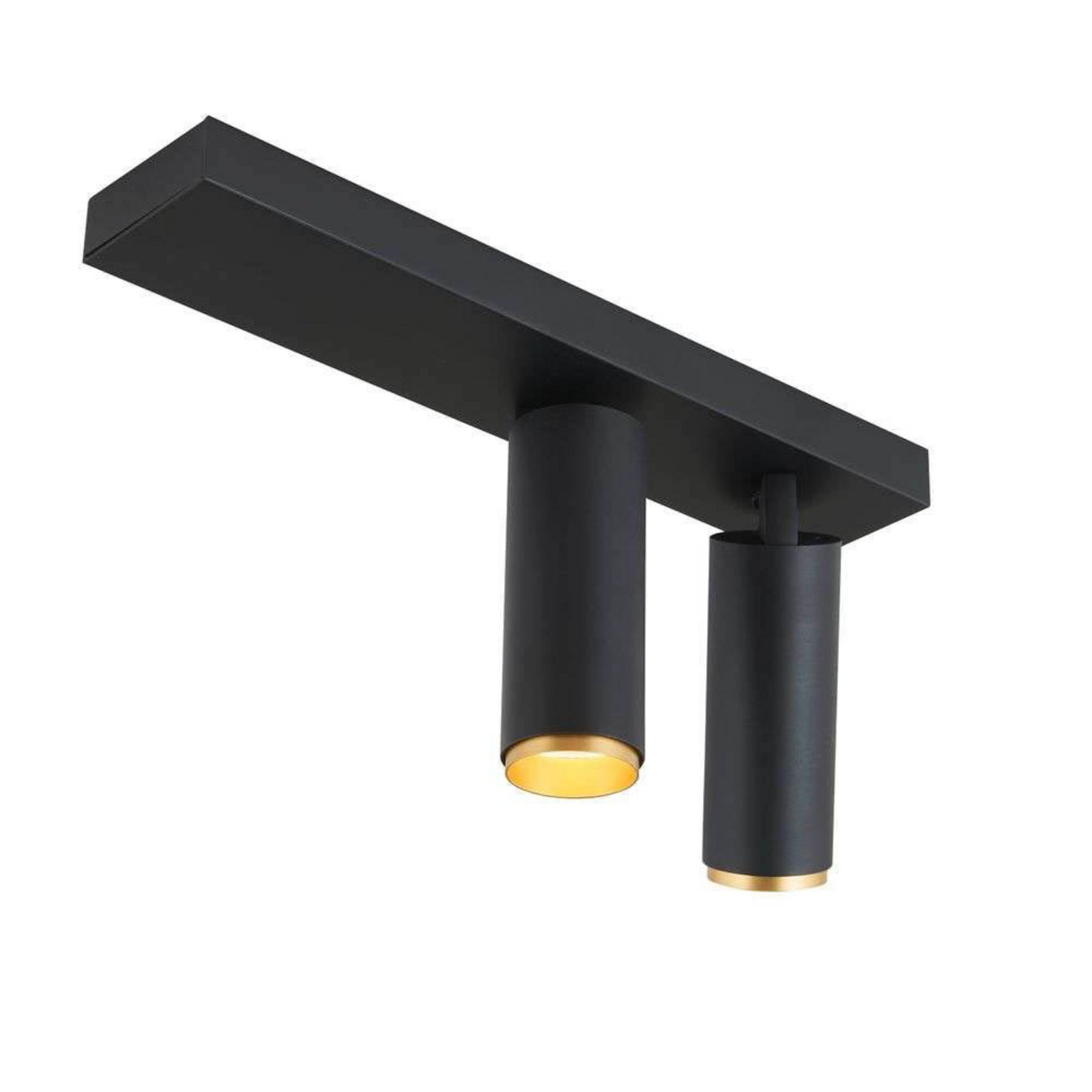 X-Beam Plafonnier Double Black Gold - Loom Design