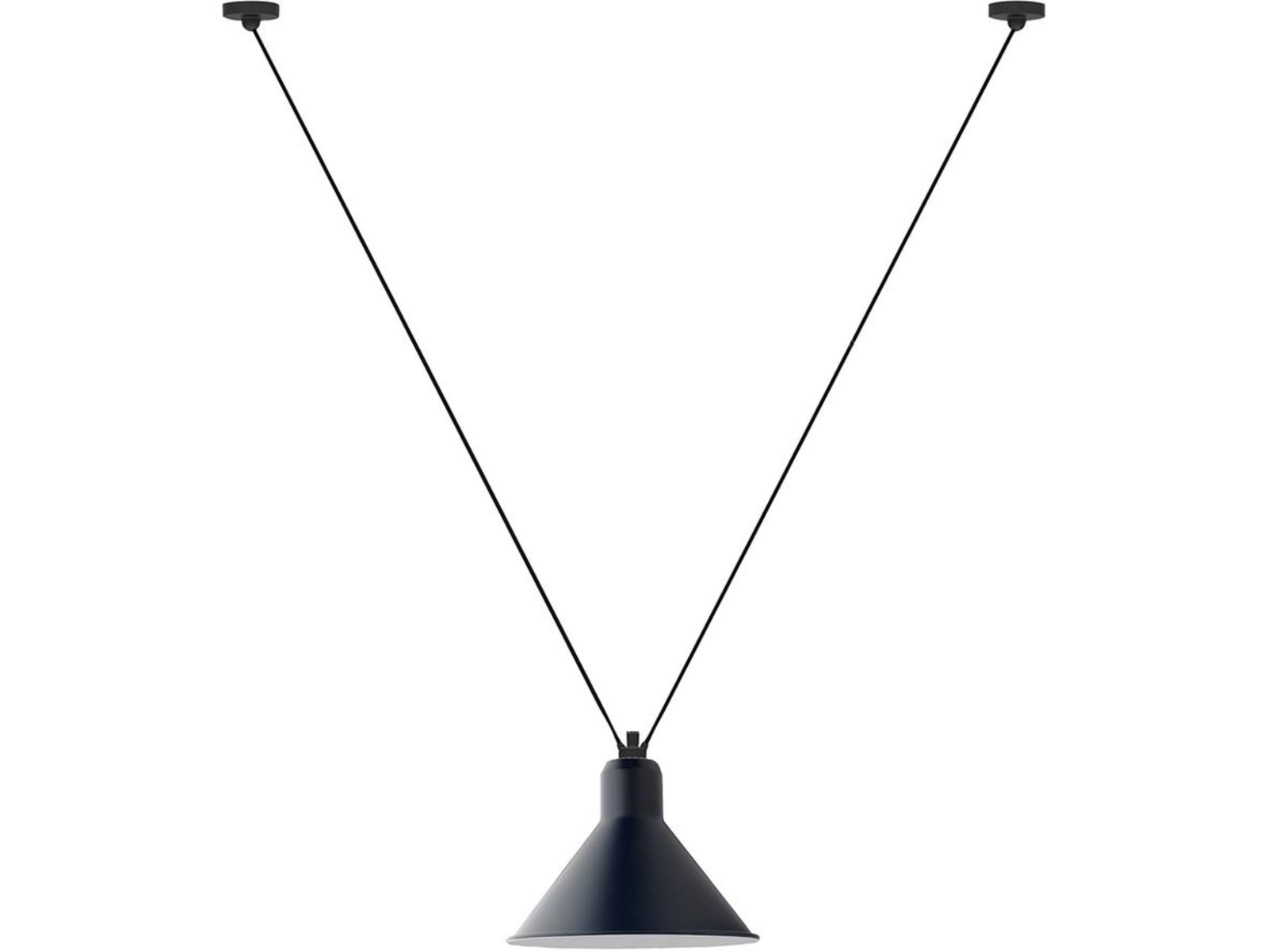 323 XL Lustră Pendul Conic Blue - Lampe Gras