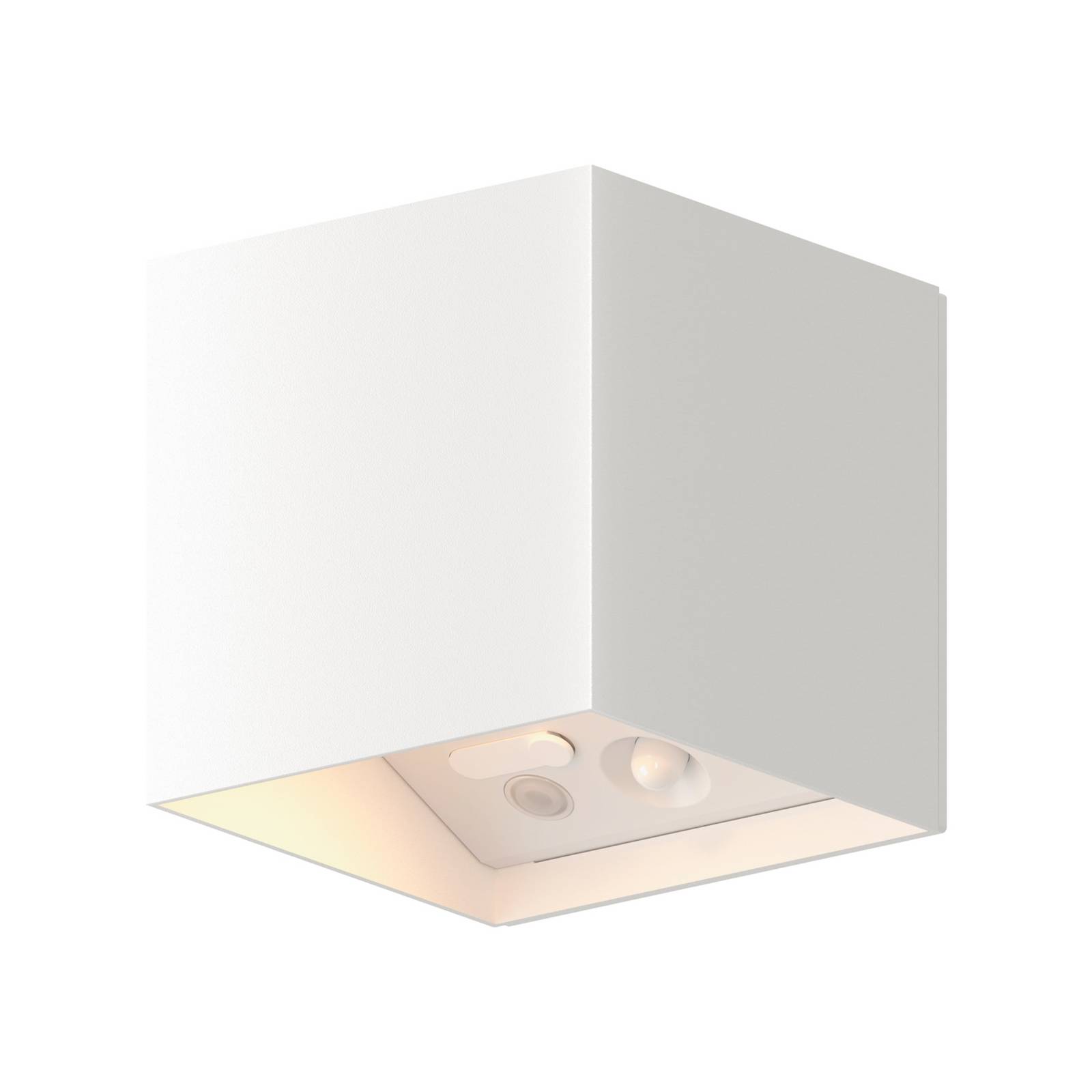 Calex LED-Akku-Sensor-Außenwandlampe Volterra, weiß, IP44