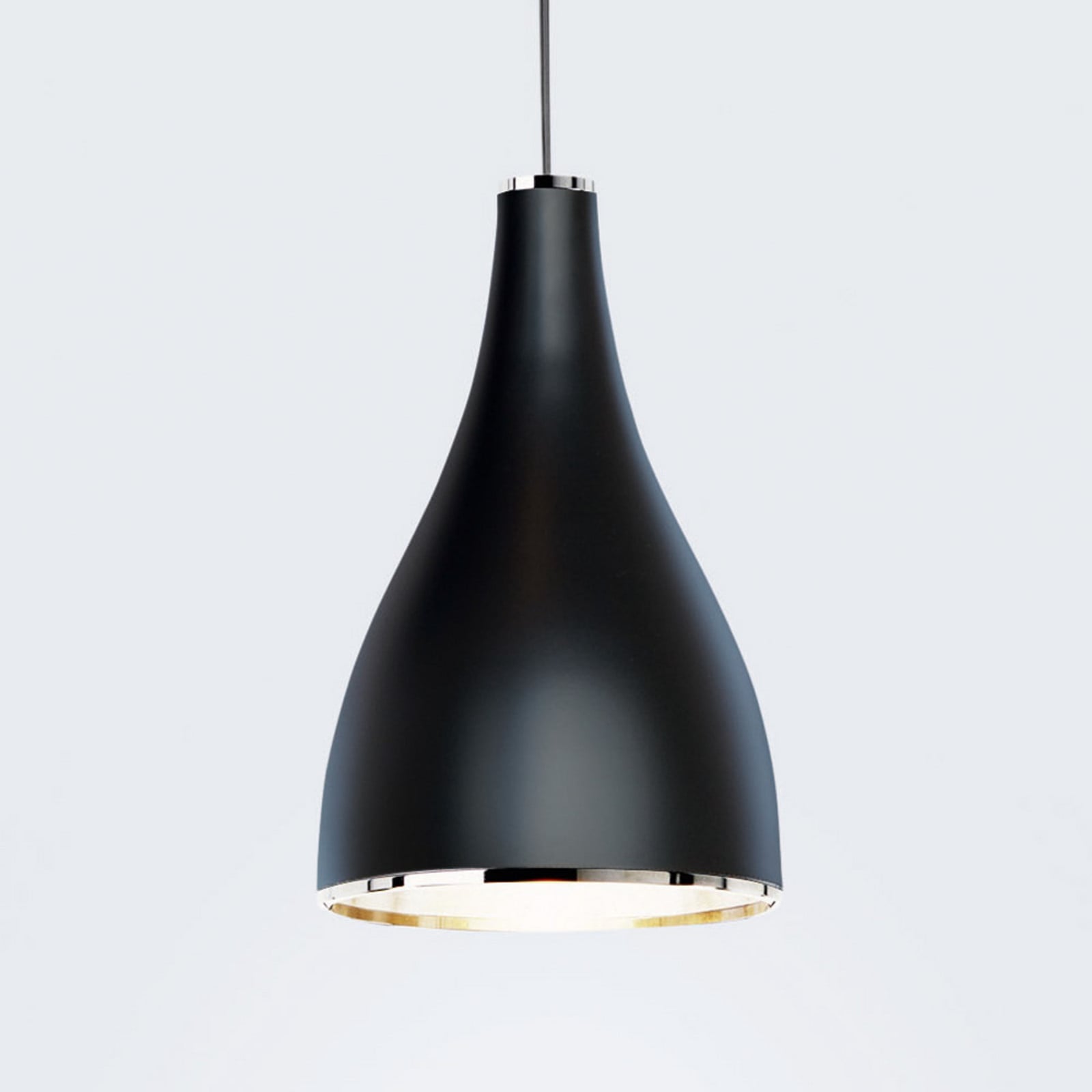 One Eighty S hængelampe, Ø 11,5 cm, sort One Eighty Suspension Adjustab Serien Lighting - Stue - Design - Metal - Med én lyskilde