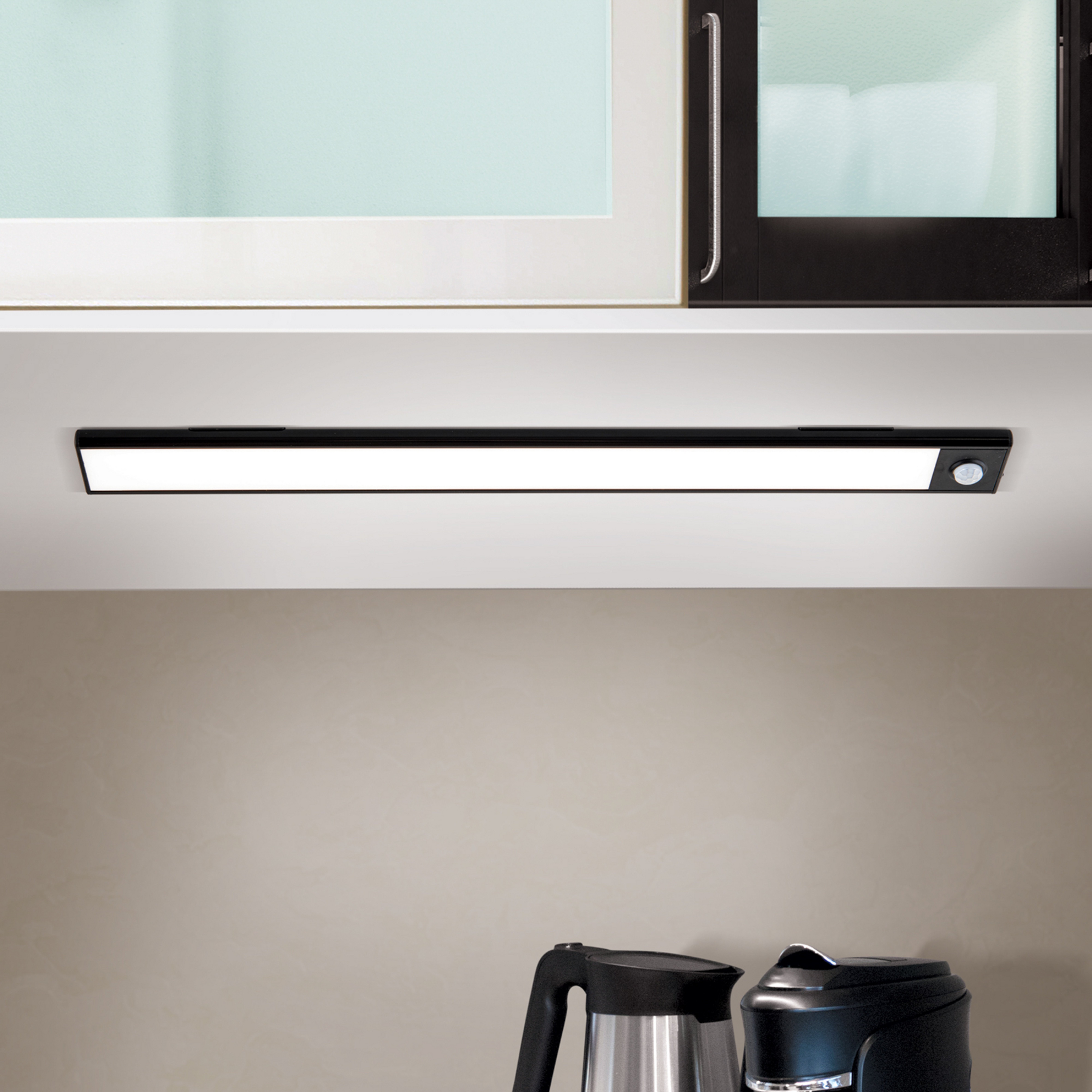 Norman LED-benkbelysning, svart, oppladbart batteri, sensor, USB