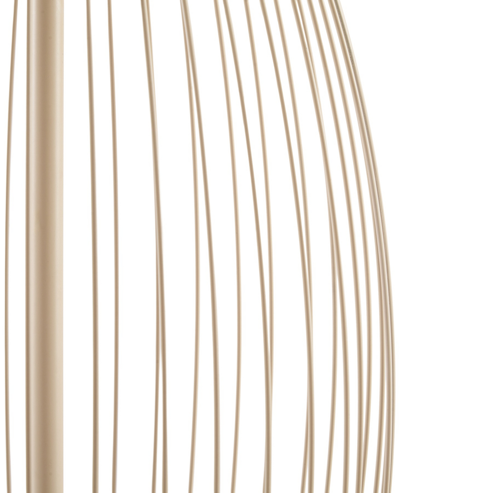 Lámpara de pie LED exterior Lucande Richi, color beige, altura 90 cm, IP44