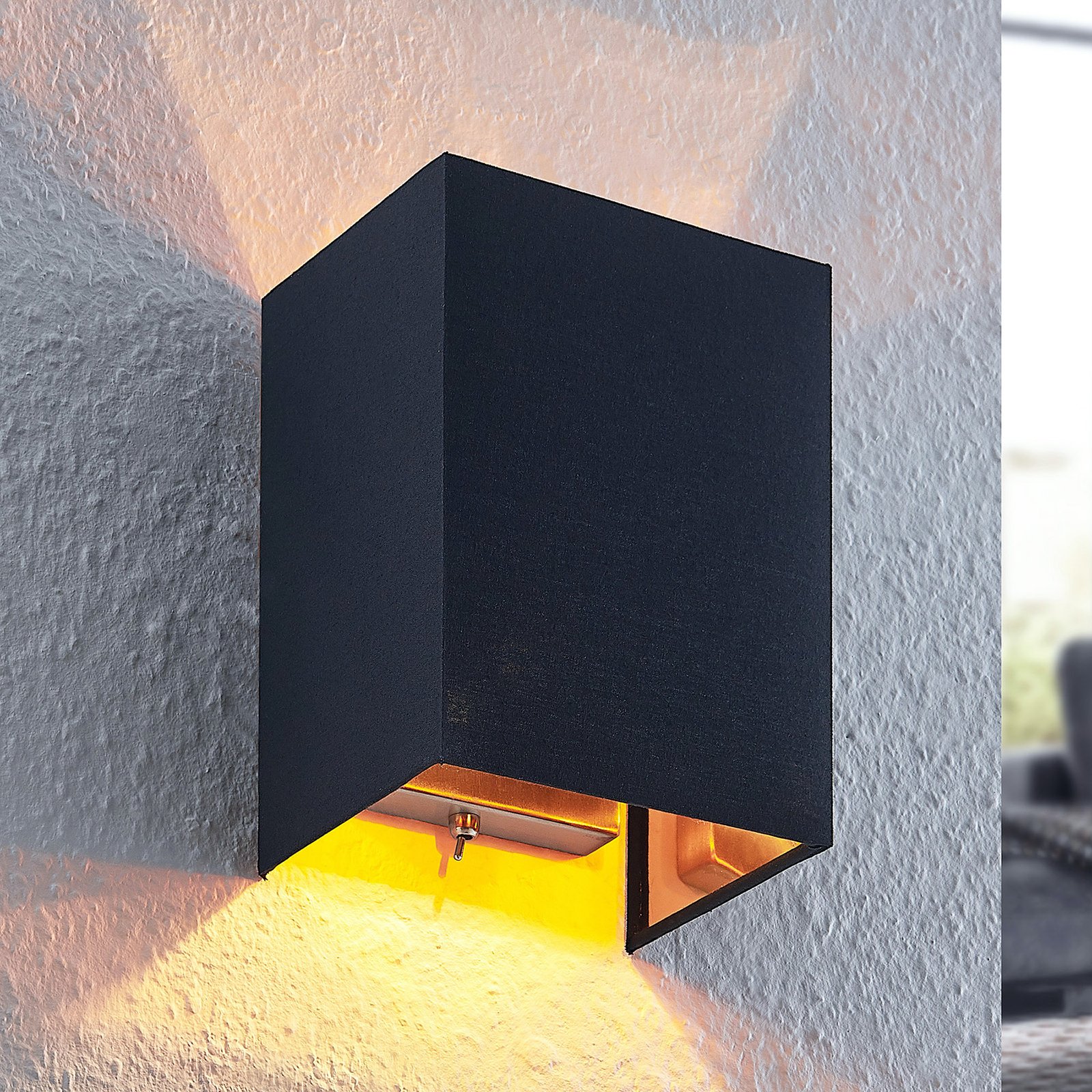 Lukani Lampa Ścienna Black/Gold/Nickel - Lindby