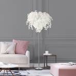 Leavy gulvlampe, højde 180 cm, krom/hvid, metal/plast
