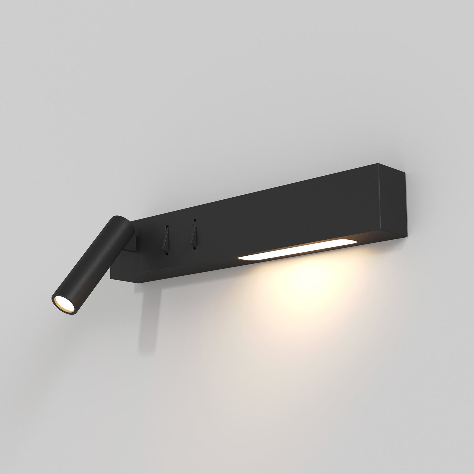 Candeeiro de parede Maytoni Comodo LED, luz de leitura, preto
