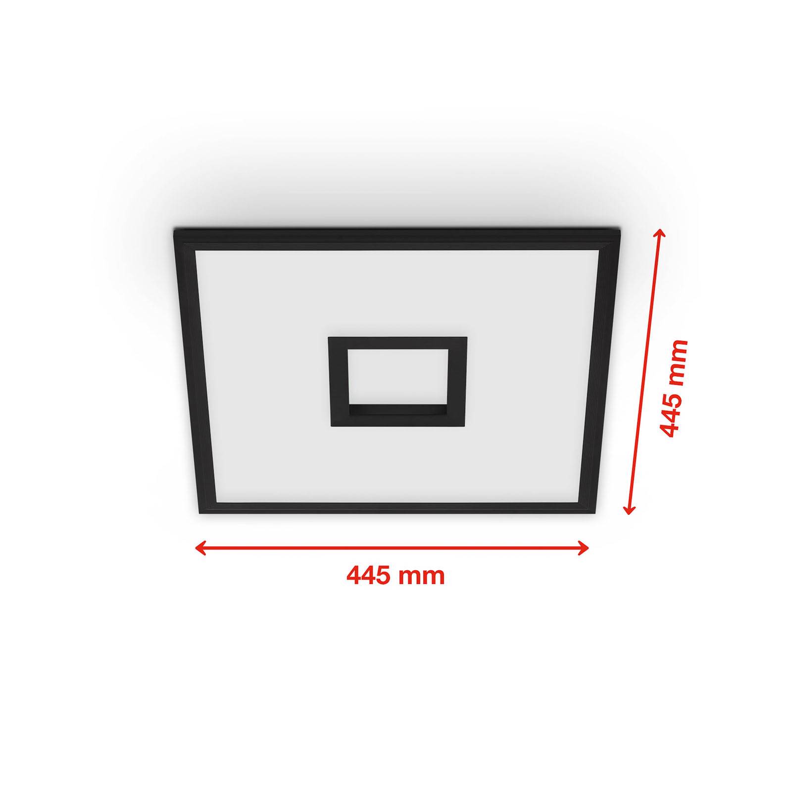 E-shop LED panel centreback CCT RGB 45x45cm čierny