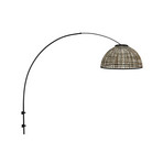 Sparkled Light 4407ZW fali lámpa, fekete/fekete bambusz/természetes