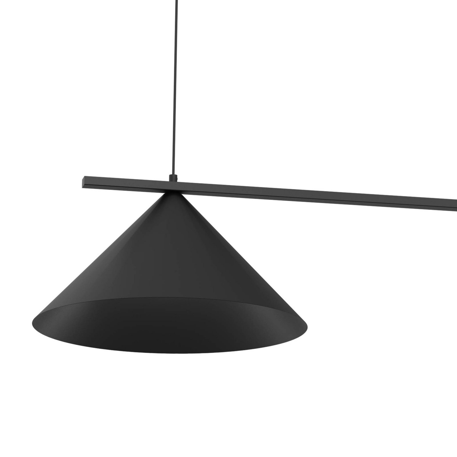 Suspension Capital, noir, à 2 lampes, Ø 46 cm, GX53