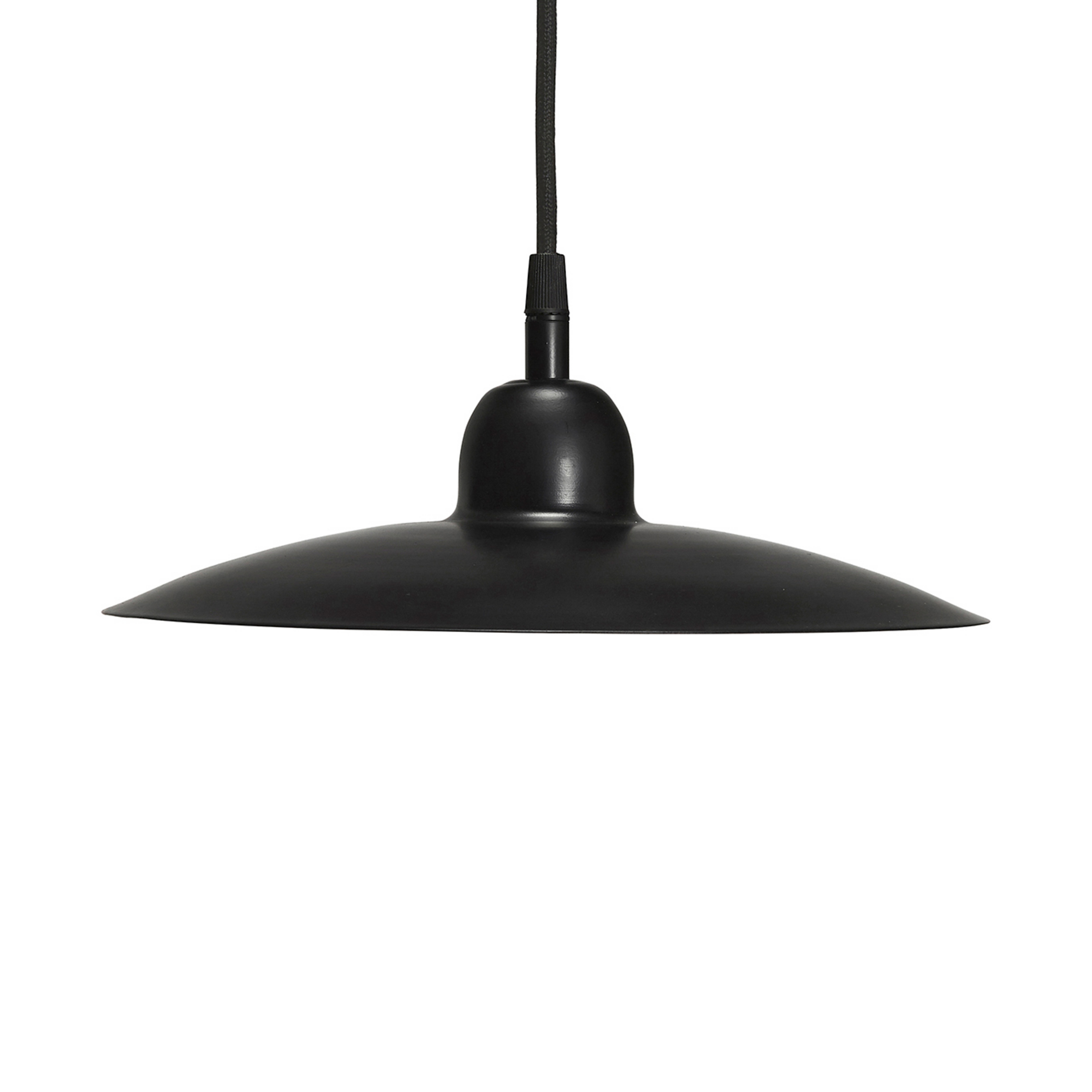 PR Home Hängeleuchte Como, schwarz, Ø 28 cm, Metall, Stecker