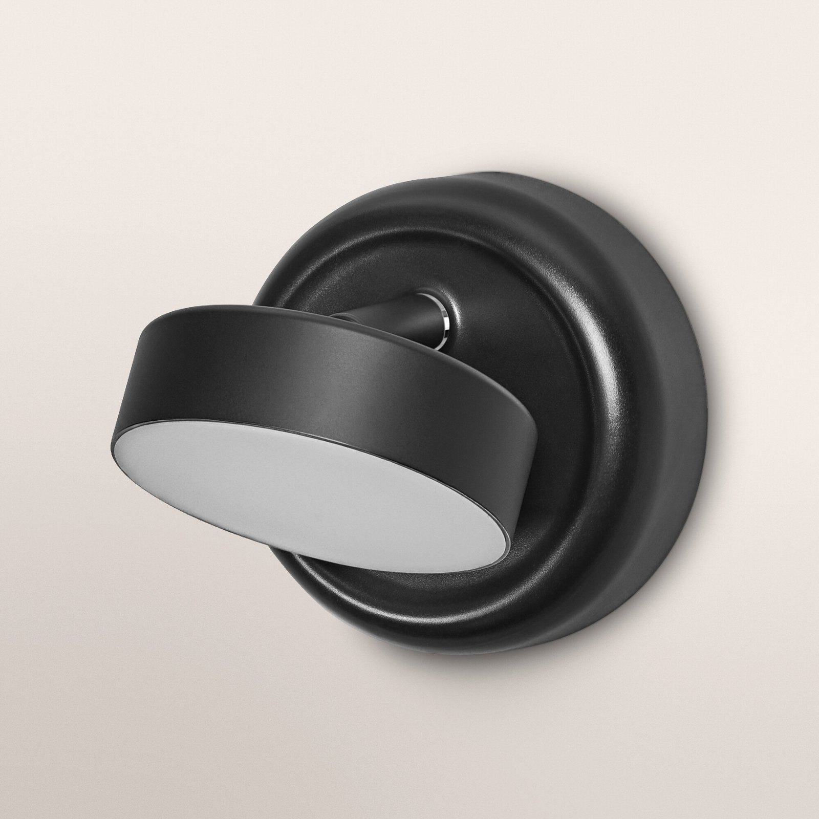 OSRAM LED-Akku-Wandleuchte NIGHTLUX ROUND, schwarz, touchdim
