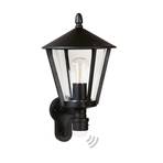 Outdoor wall light 671, black with motion detector