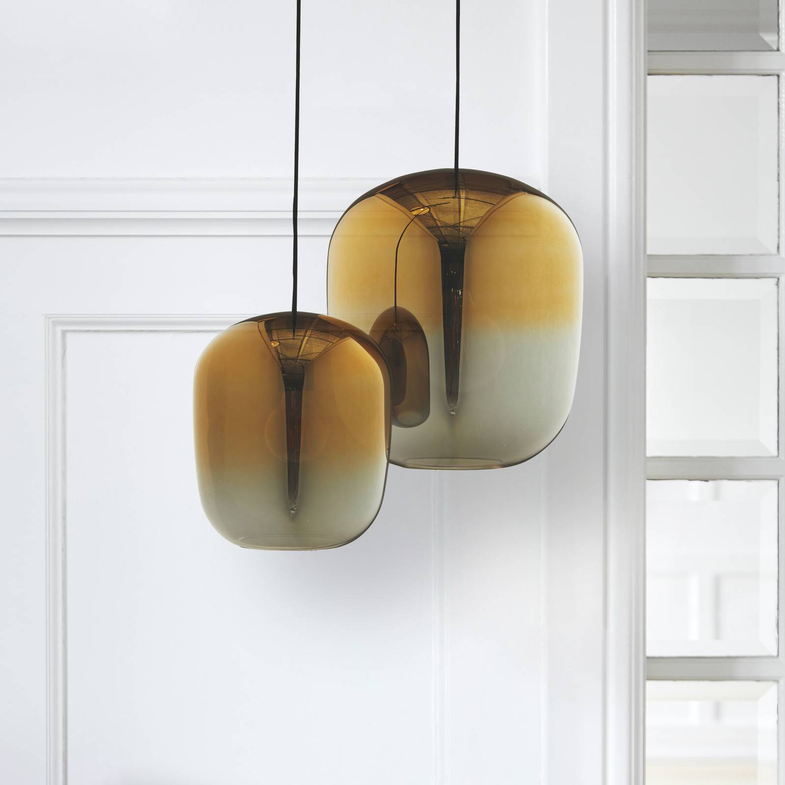 FRANDSEN Ombre suspension Ø 25 cm dorée/platine