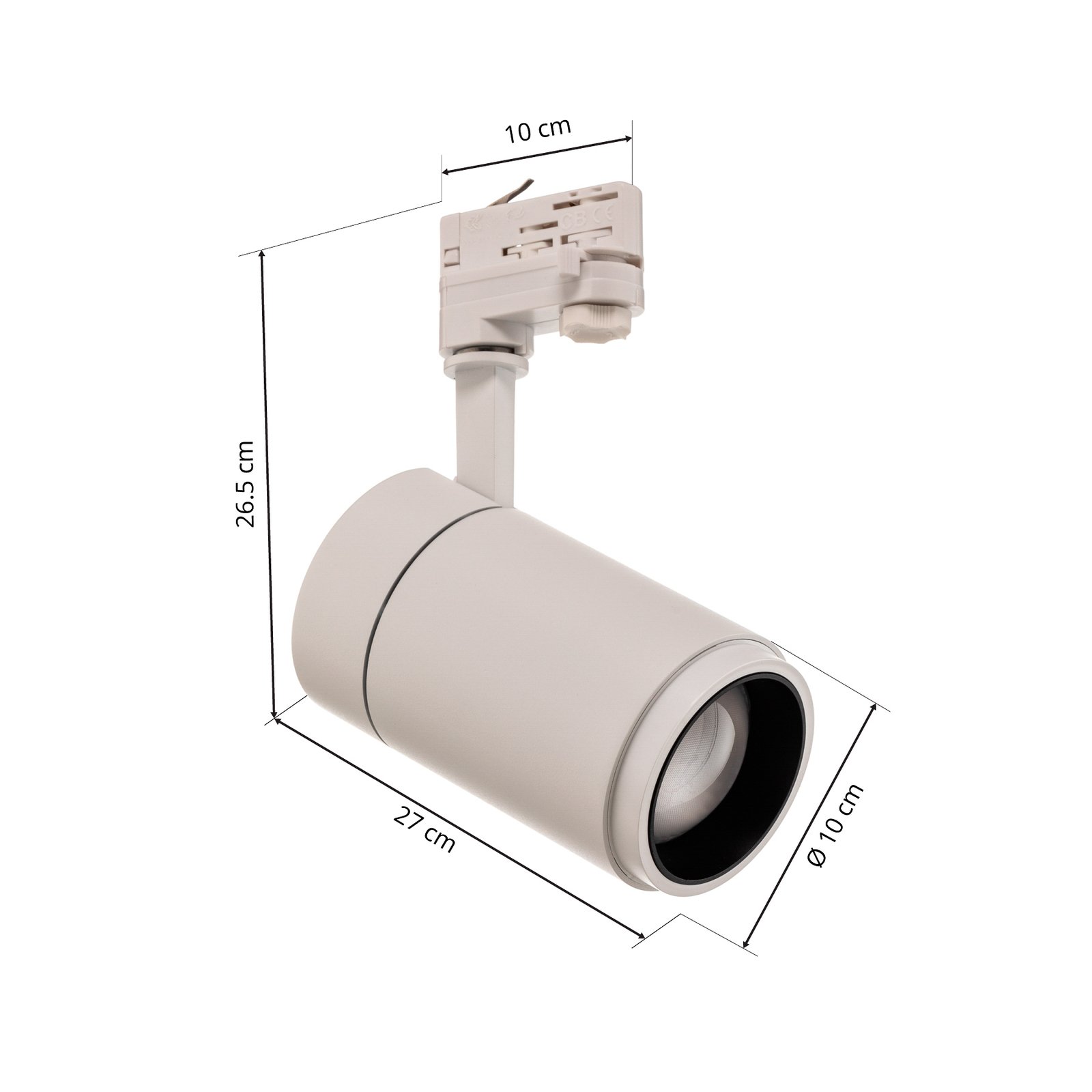 Arcchio Projecteur à LED sur rail Nanna, 3000K, blanc, DALI