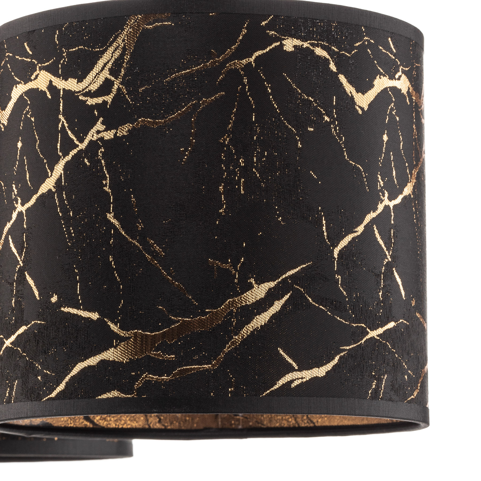 Jari hanging light 3-bulb long marbled black