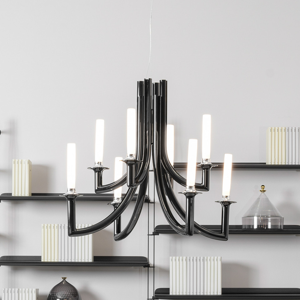 Kartell Khan pendellampa, svart från Kartell