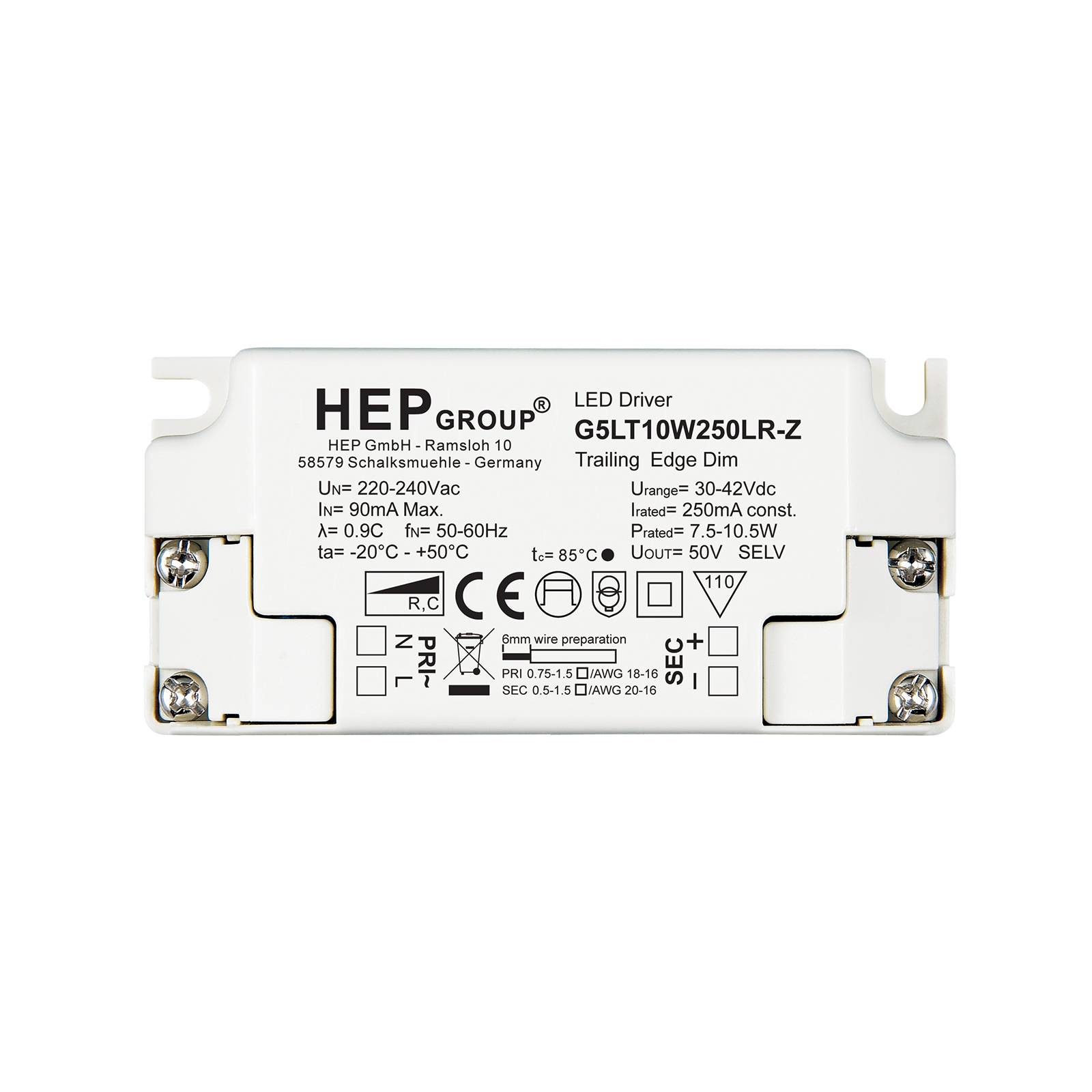 Image of Driver LED G5LT, 10 W, 250 mA, dimmable, CC 
