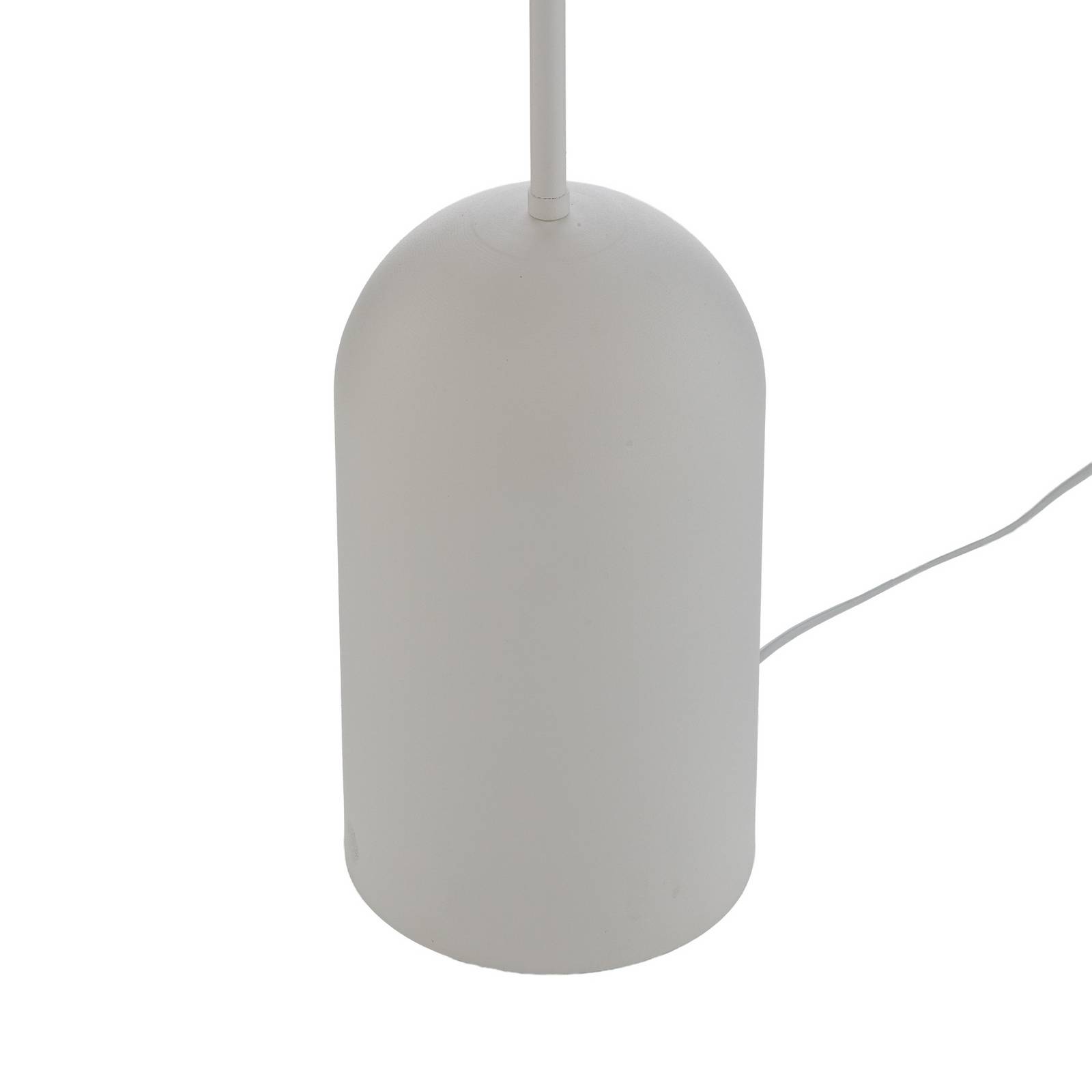 Lampa stojąca Etno LP4, biała, szkło/stal, wysokość 140 cm, G9