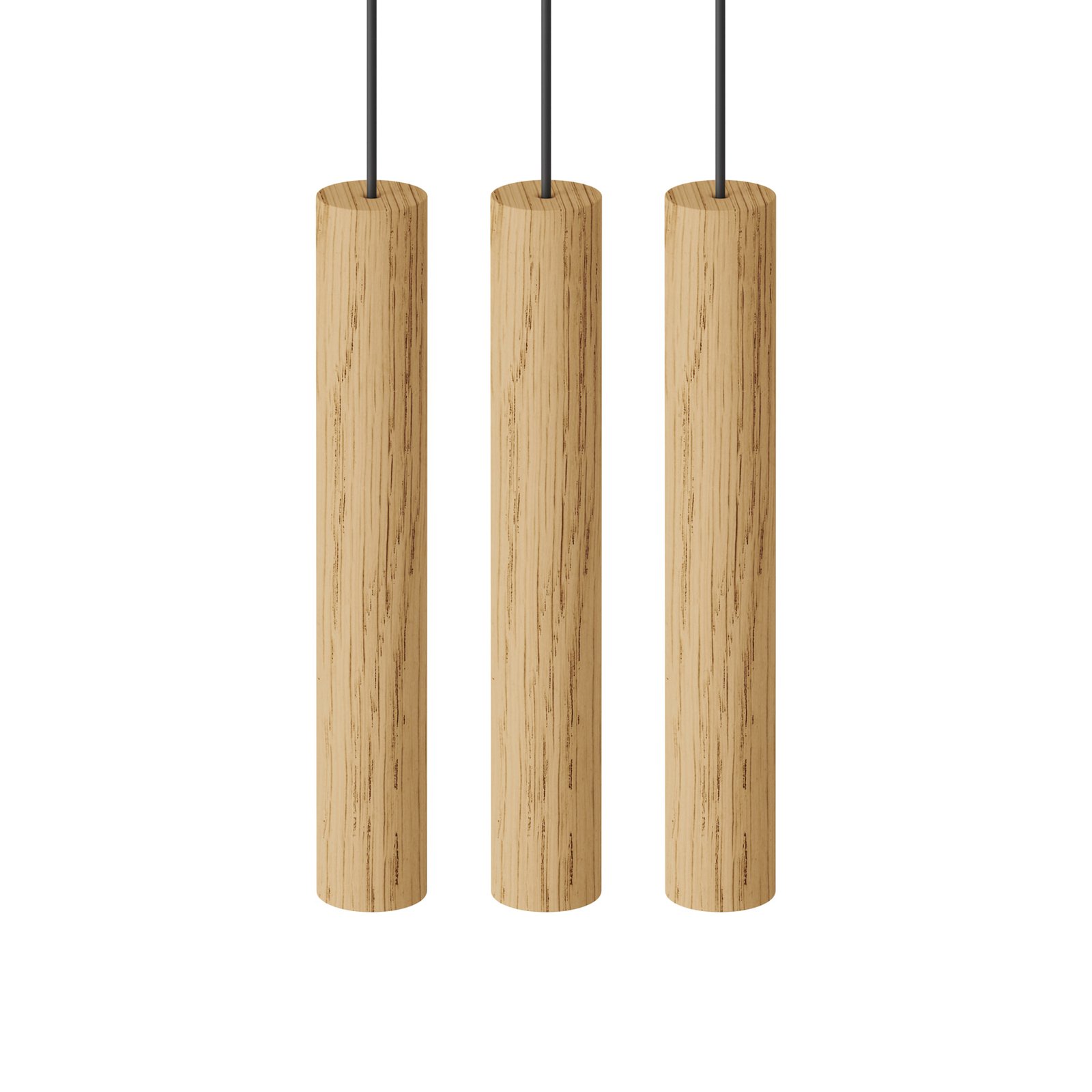 Chimes Cluster 3 Pendel Oak - UMAGE