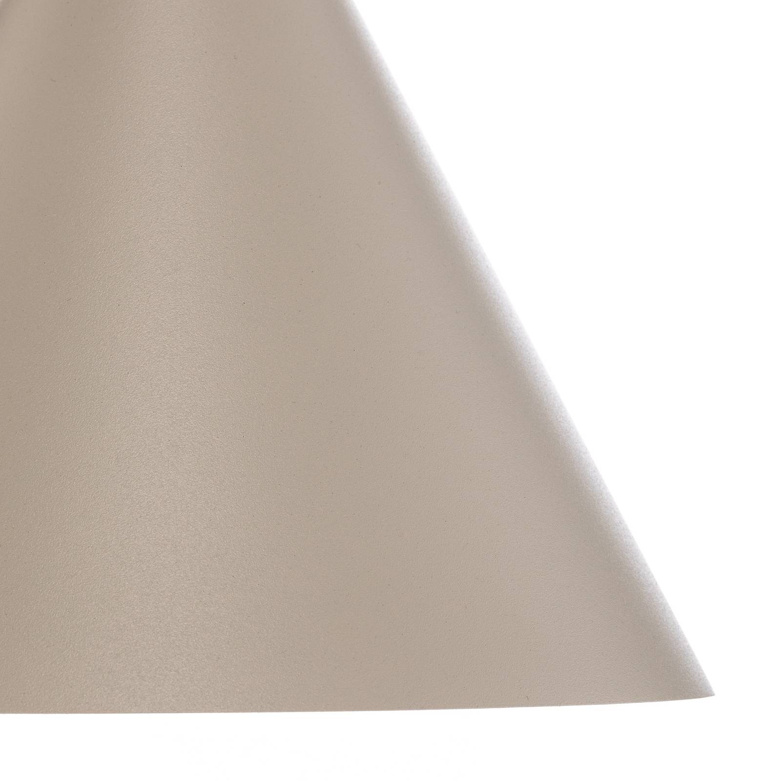 Lampa wisząca Cono, 1-punktowa, Ø 25 cm, beżowa