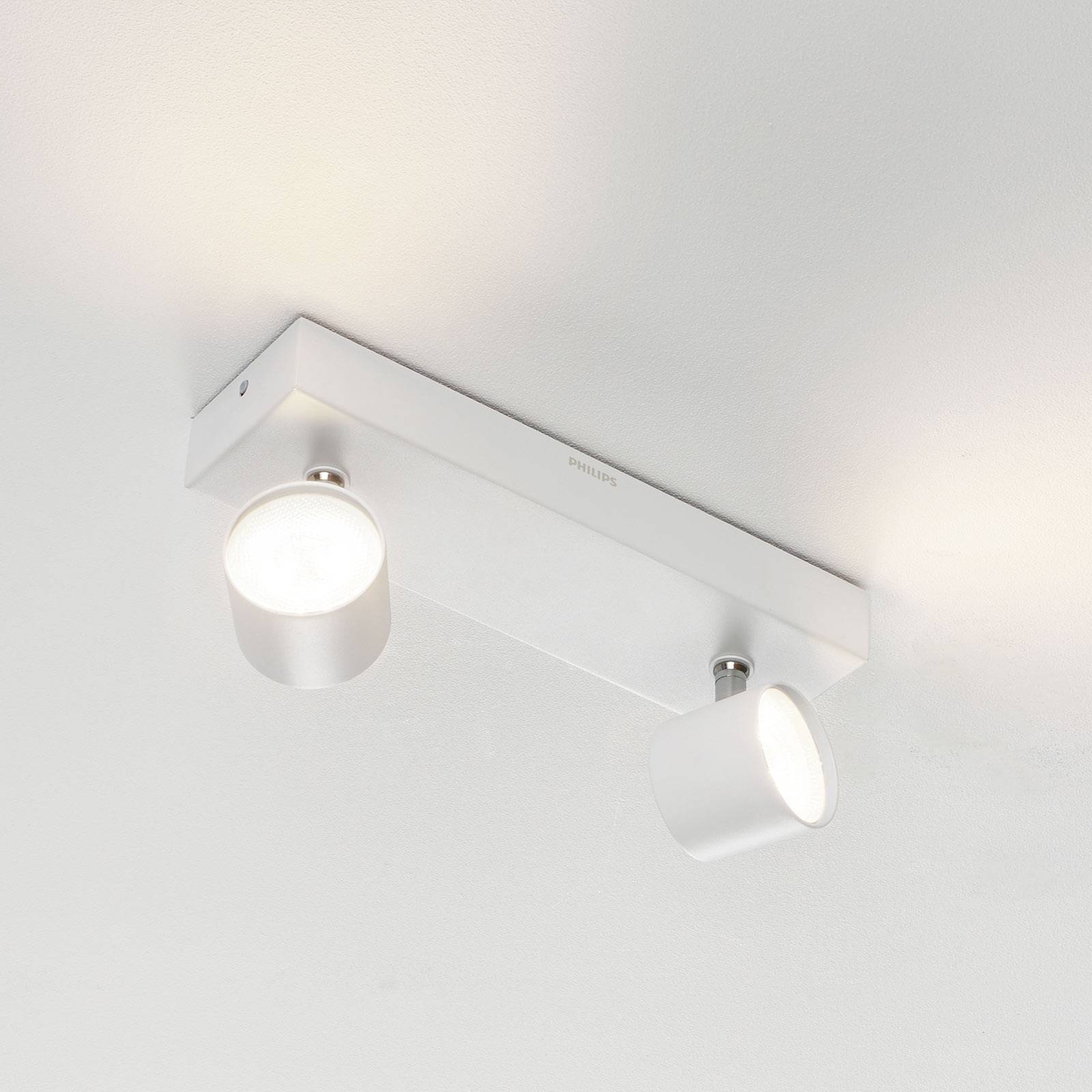 Image of Philips Spot LED Star à 2 lampes, Warmglow; blanc 8718696154632