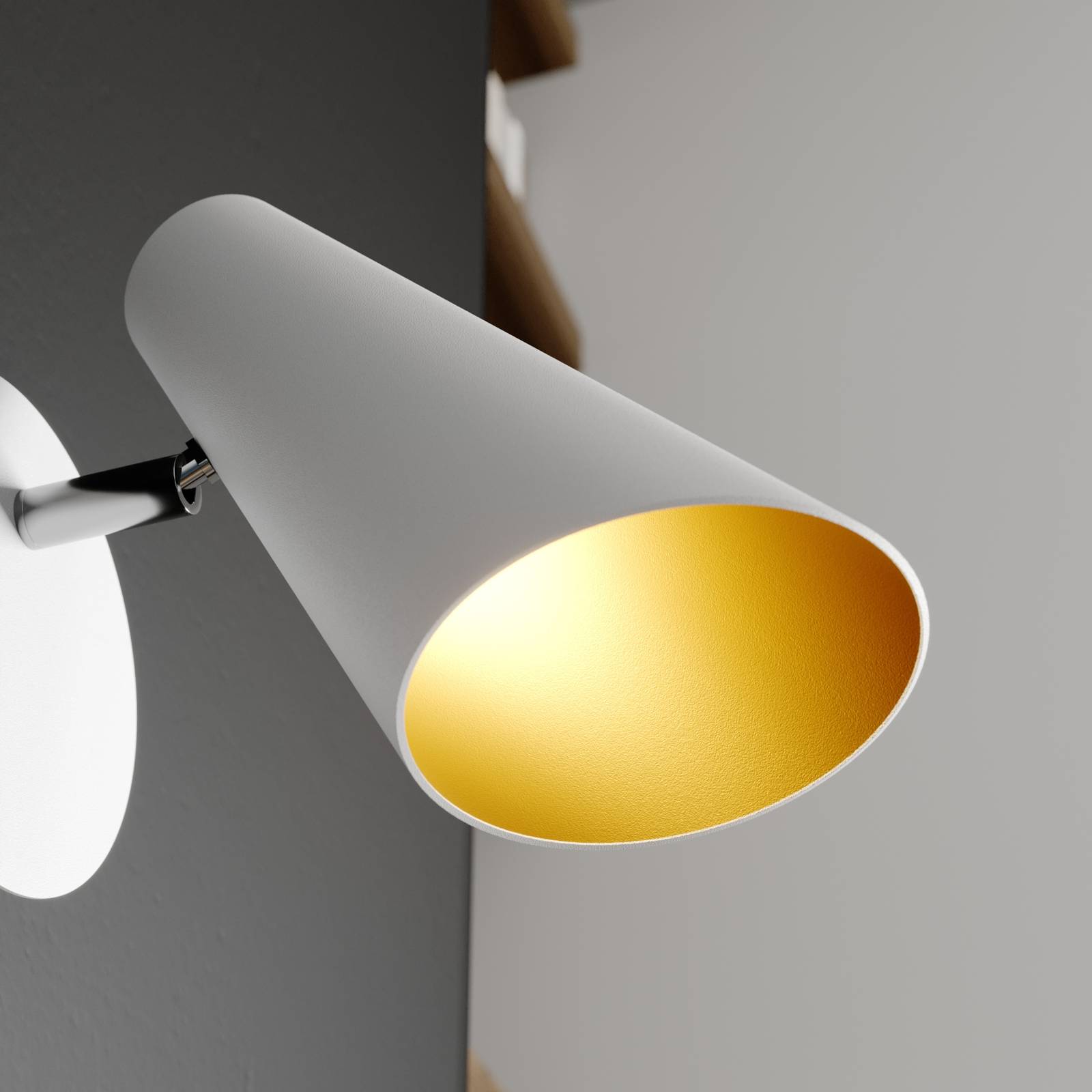 Lucande Wibke lampa ścienna w kolorze białym