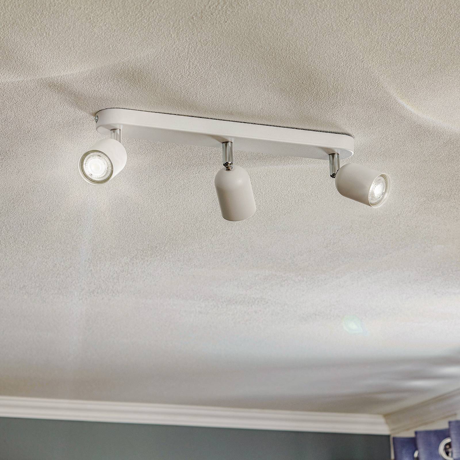 TK Lighting Spot pour plafond Top à 3 lampes blanc