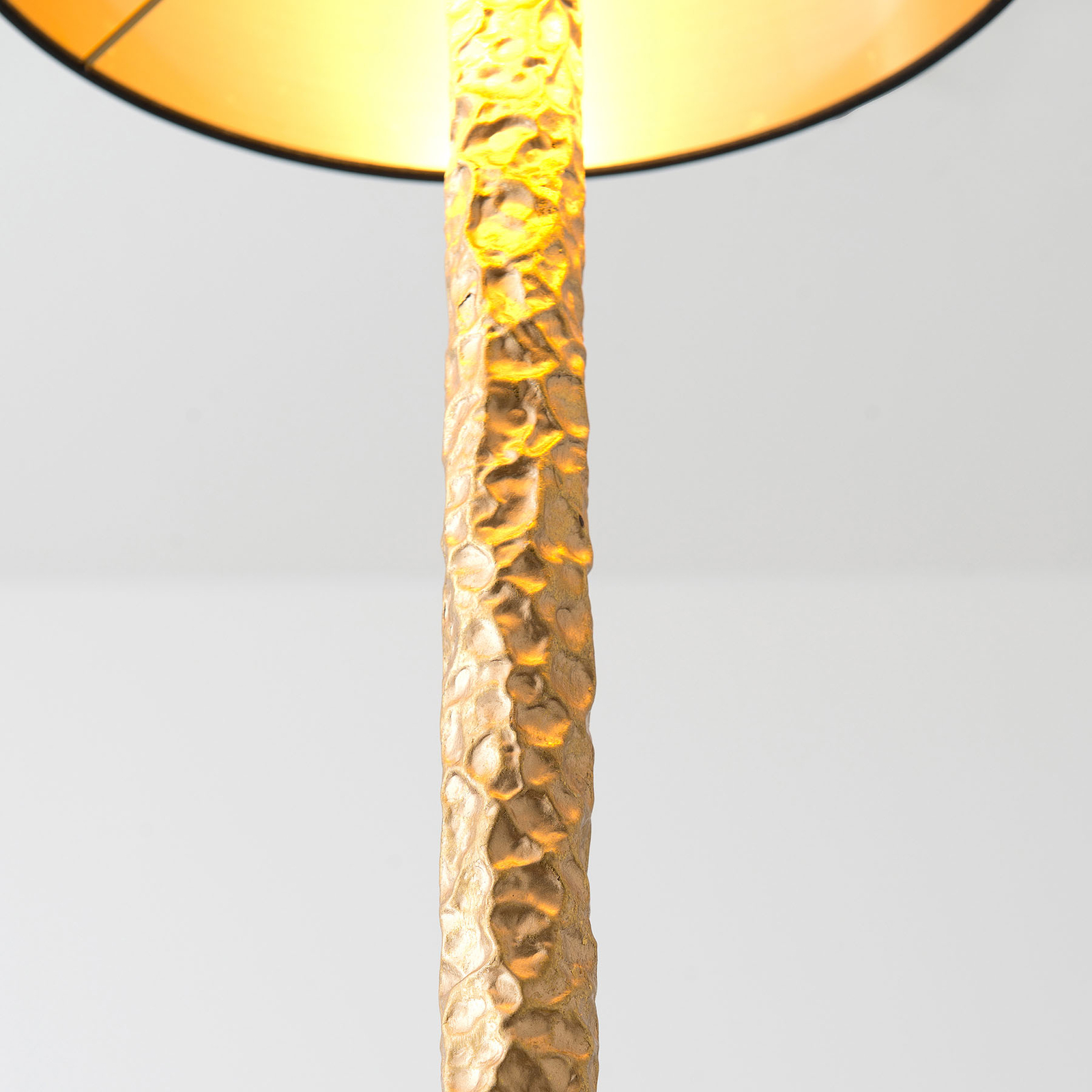 Lampada tavolo Cancelliere Rotonda nero/oro 79 cm