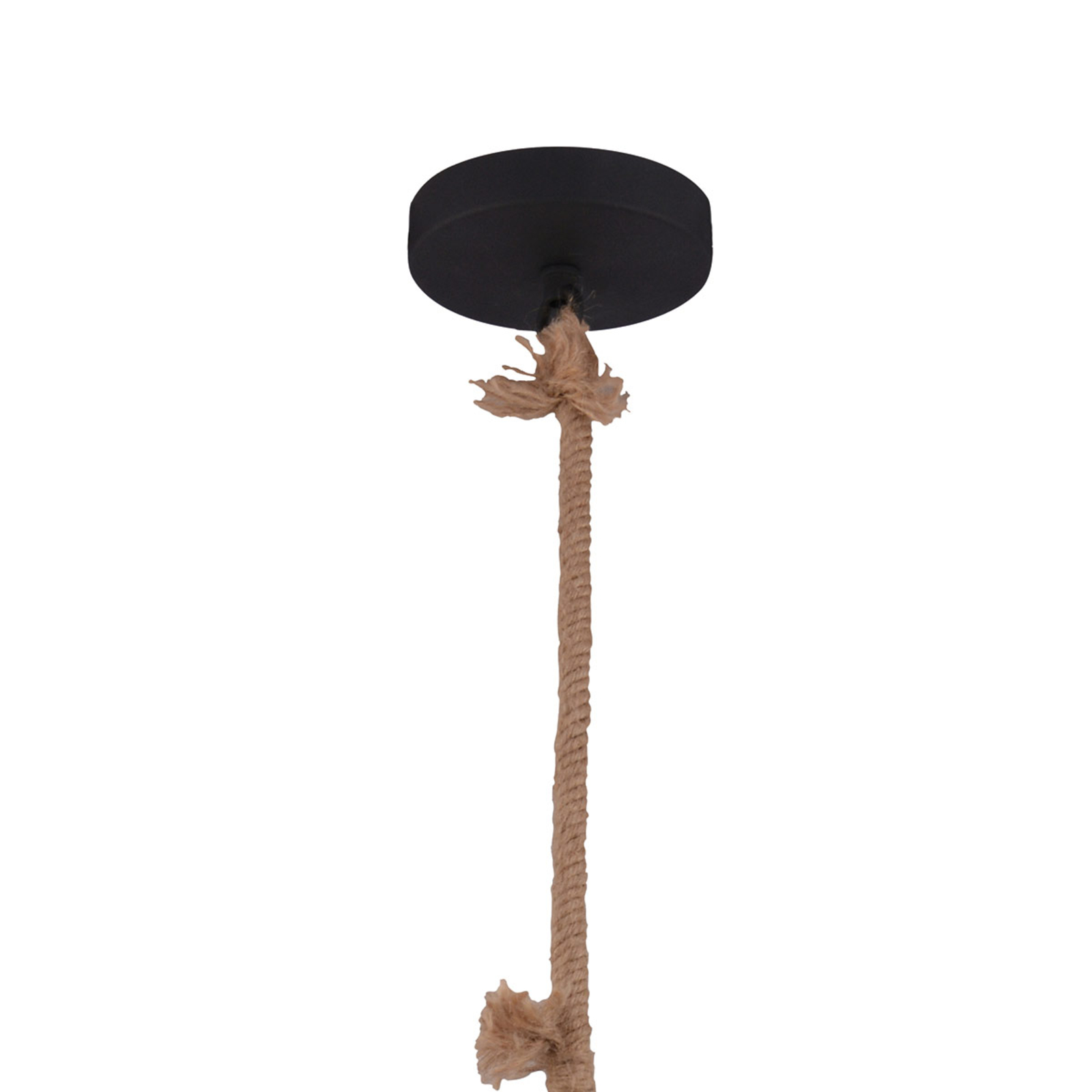 Hanglamp in industrieel ontwerp, zwart