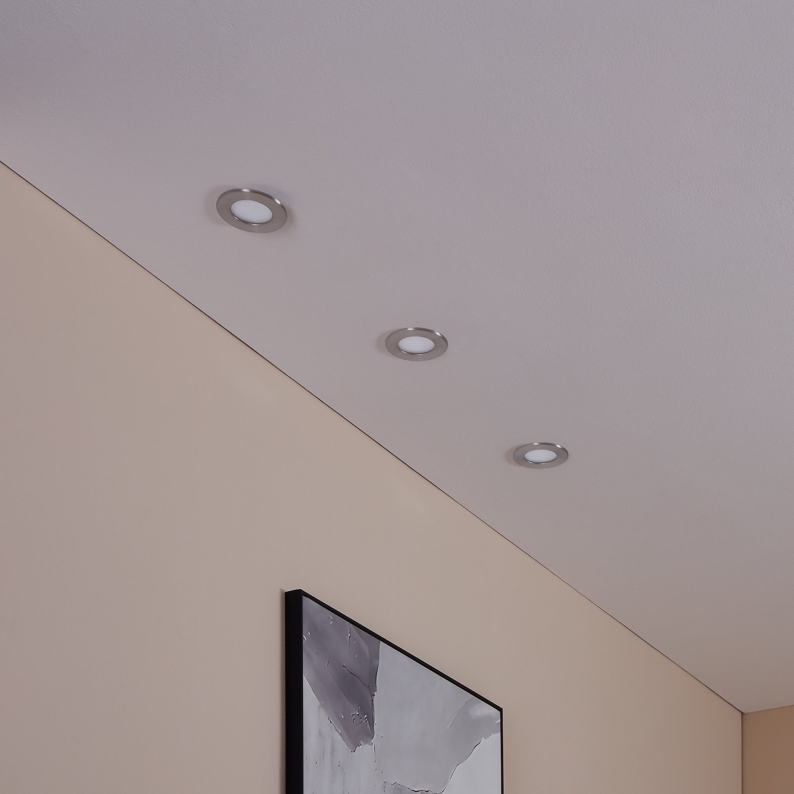 EGLO connect Fueva-C spot wpuszczany LED 8,6cm, zestaw 3 szt EGLO connect Fueva-C spot wpuszczany LED 8,6cm, zestaw 3 szt