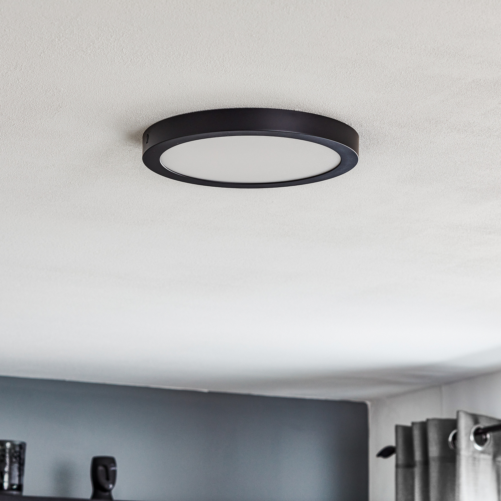 Paulmann Abia -LED-paneeli Ø30cm 2700K mattamusta