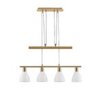 Simeon Candeeiro Suspenso White/Brass - Lindby