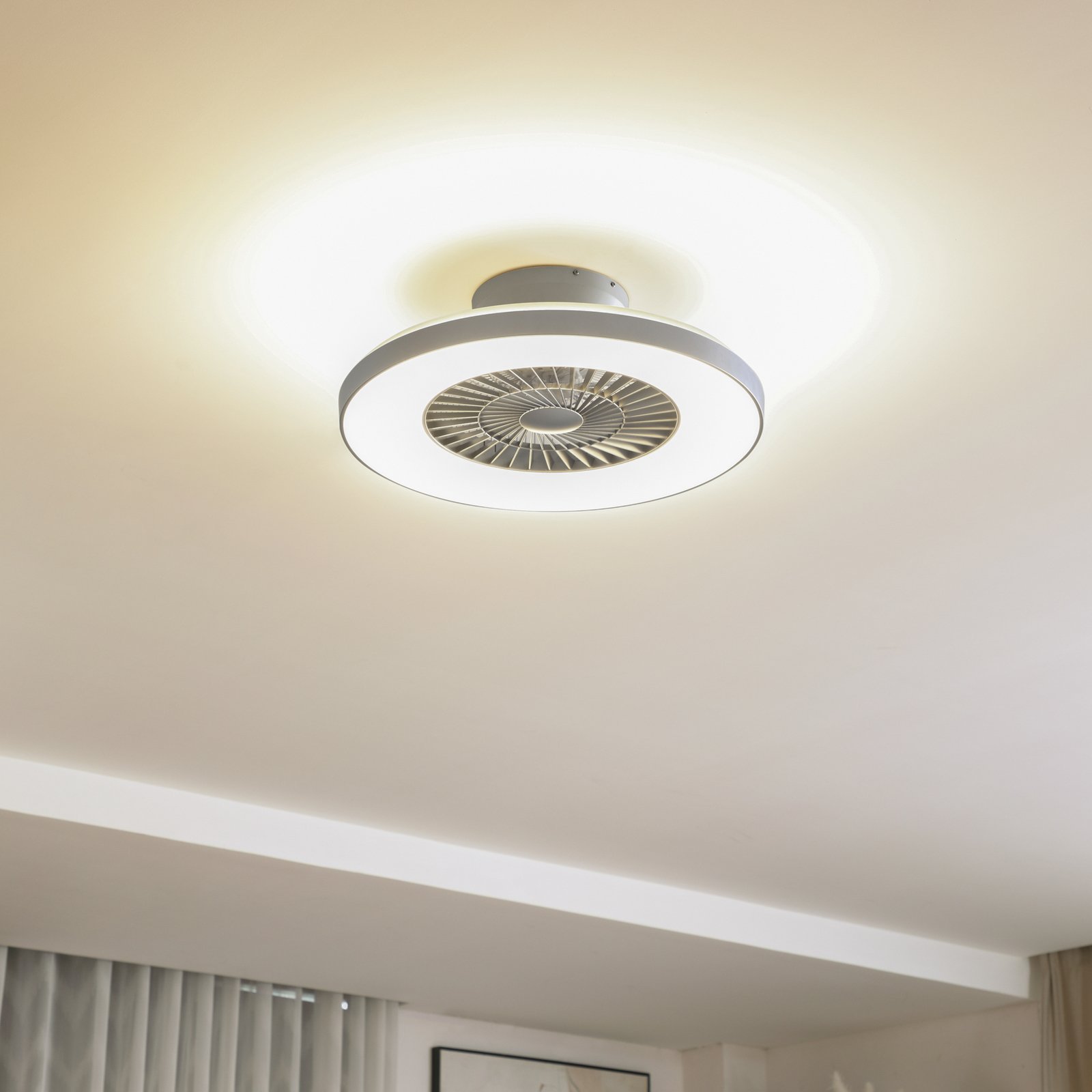 Paavo LED Smart Ceiling Fan White - Lindby