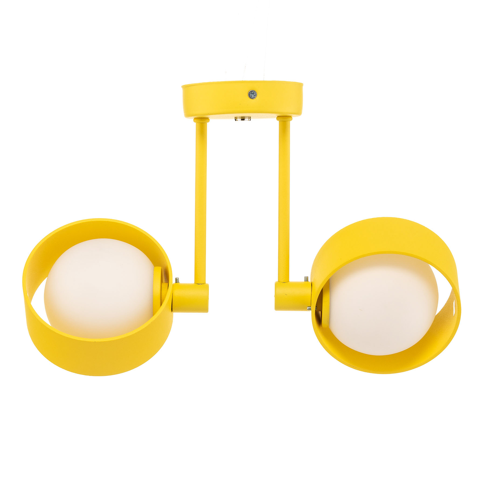 Mado loftlampe af stål, gul, 2 lyskilder