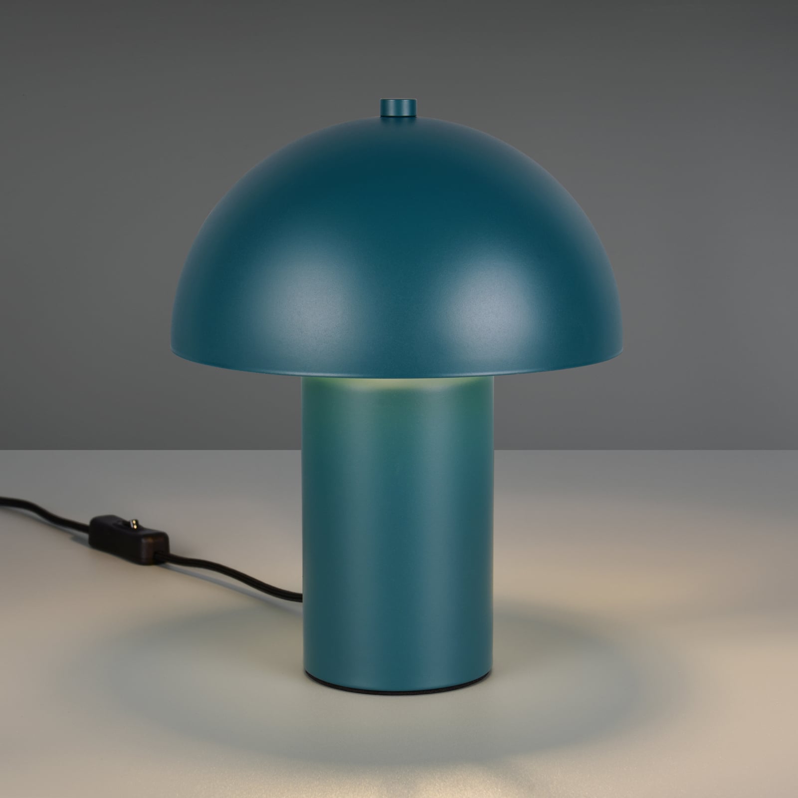 Bordlampe Enya, mørkeblå, metall, høyde 25,5 cm, E14 Bordlampe Enya, mørkeblå, metall, høyde 25,5 cm, E14