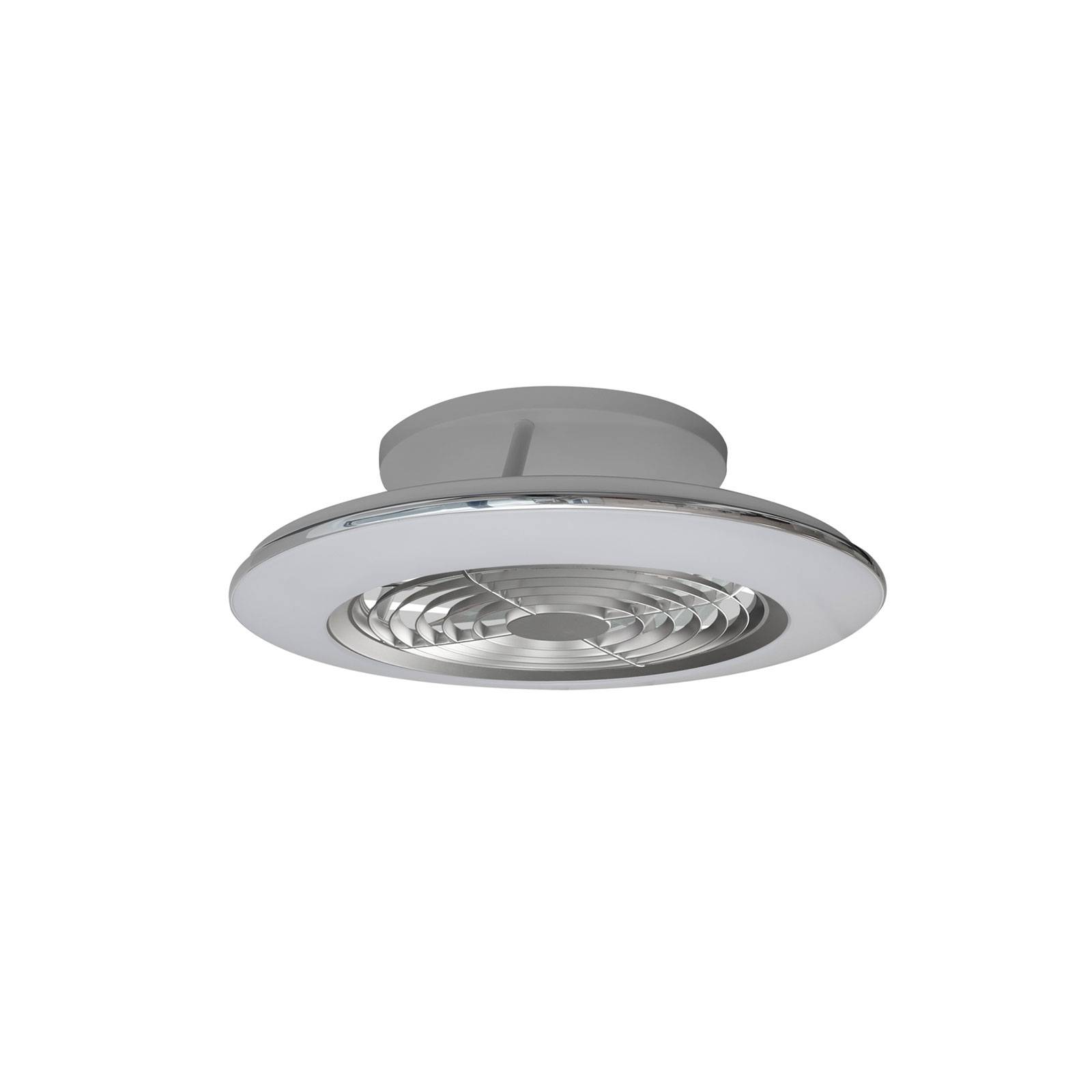 Mantra Iluminación Alisio mini LED-loftventilator sølv