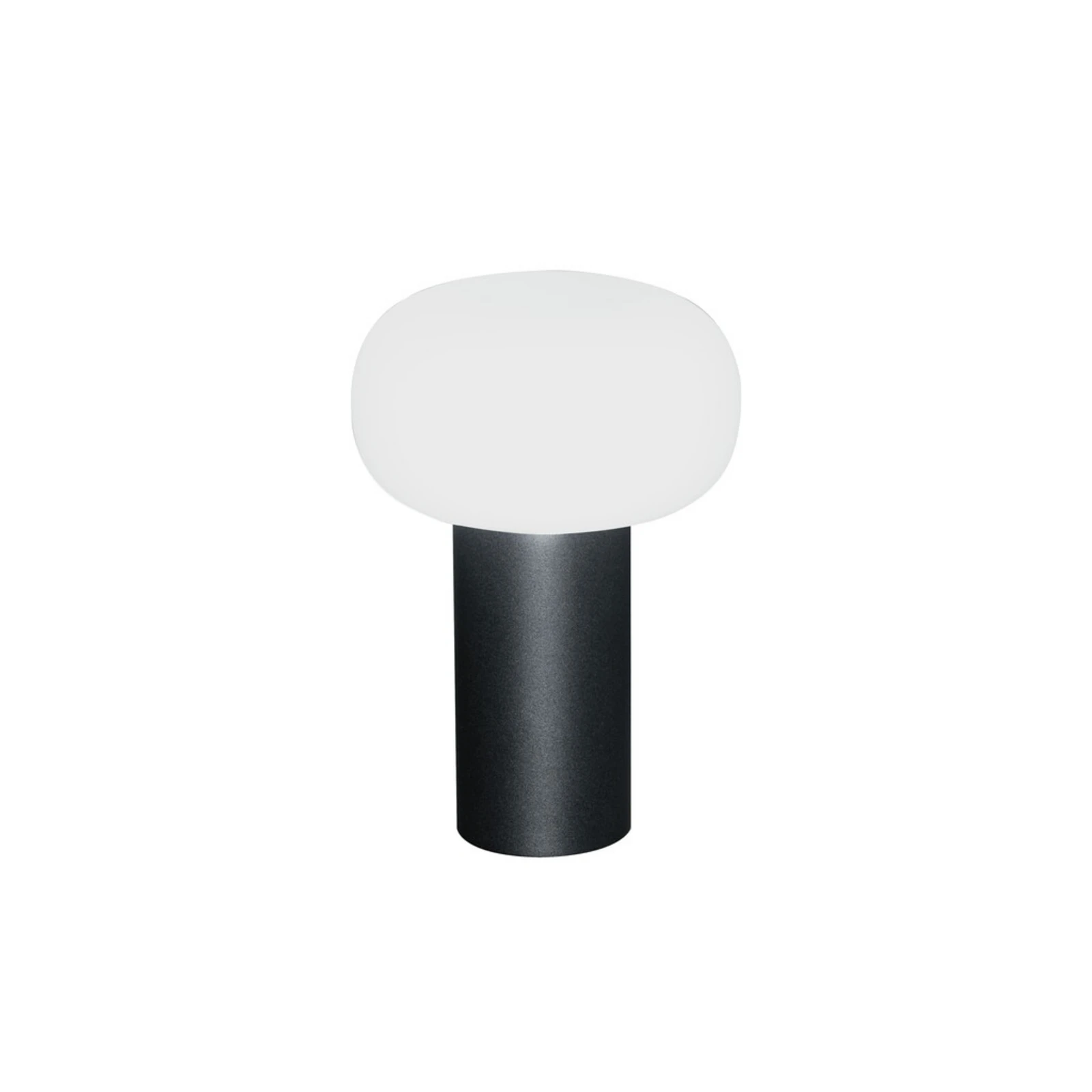 Candeeiro de mesa LED Antibes IP54, bateria recarregável, RGBW, preto