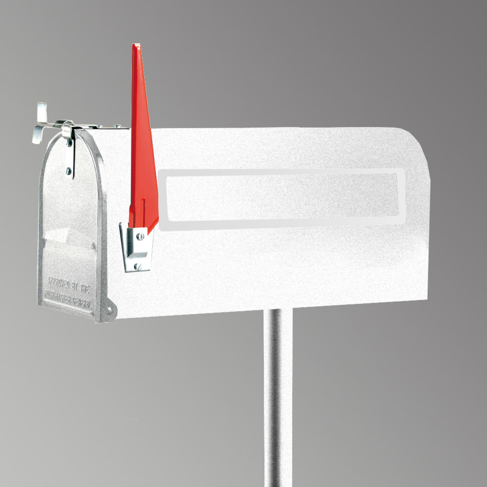 US mailbox with pivotable flag | Lights.co.uk