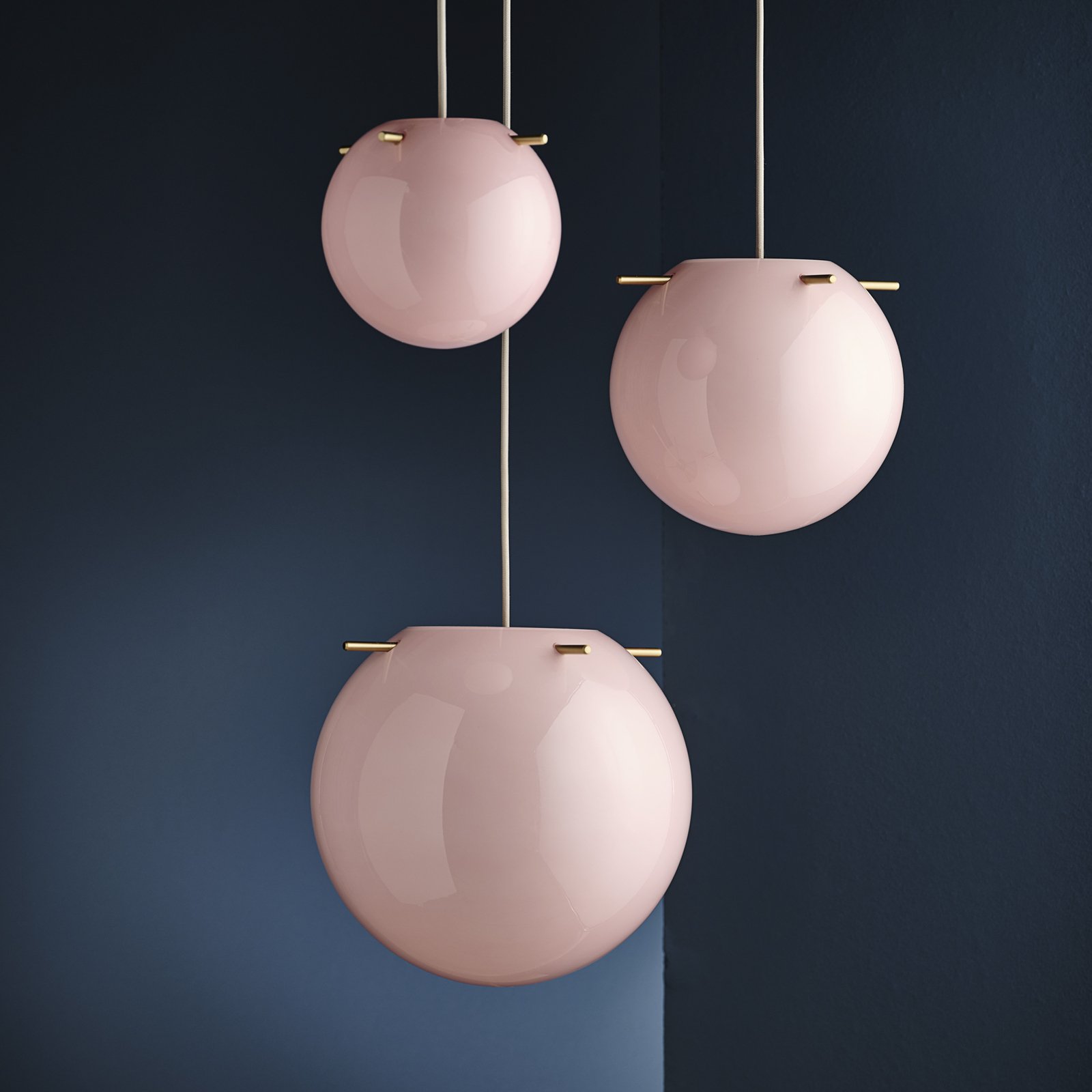 Koi Suspension Ø32 Opal Rose/Brass - Frandsen