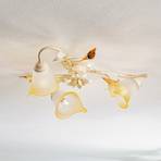 Plafondlamp Lucrezia 3-lamps, ivoor
