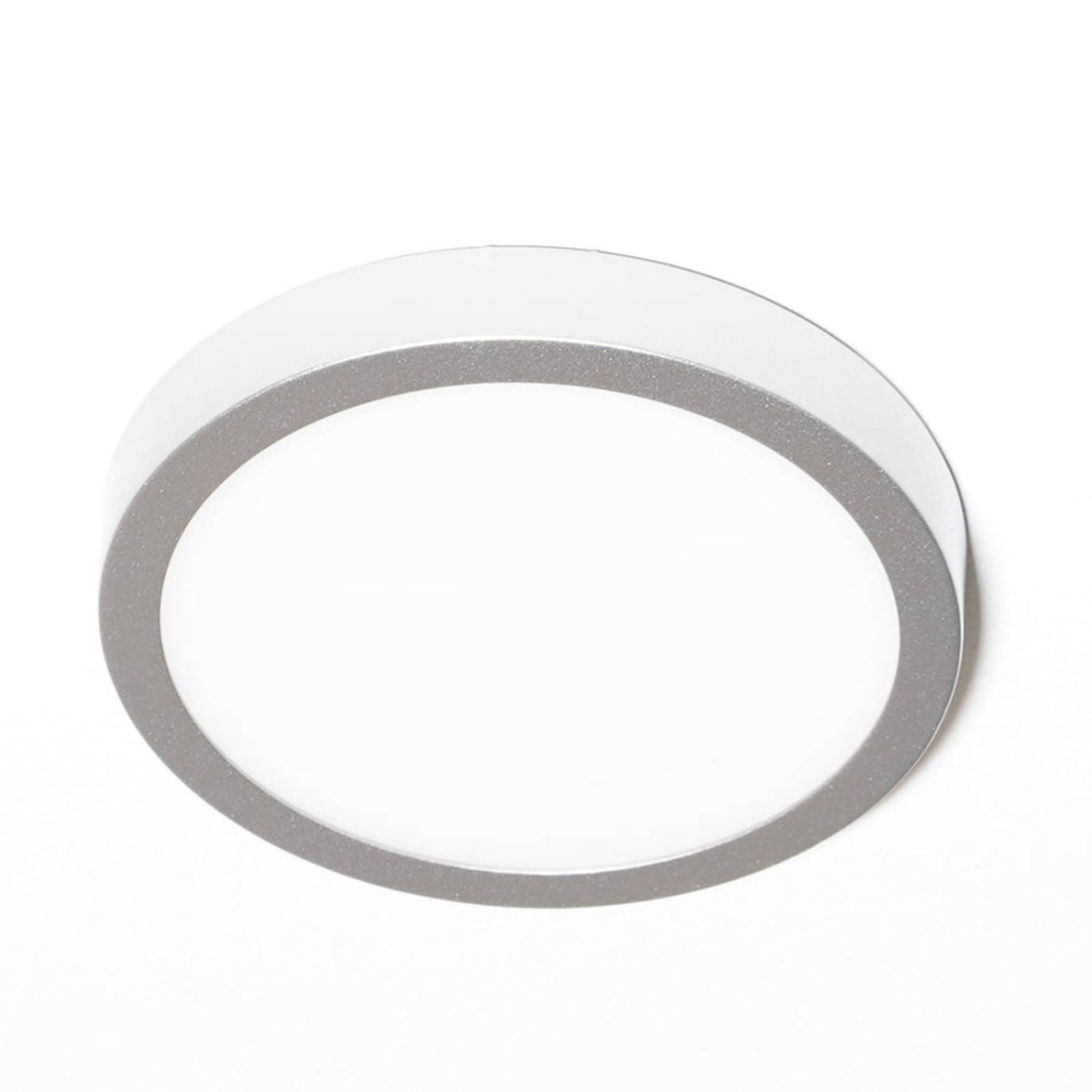 Vika LED ceiling light round matt titanium Ø 18 cm