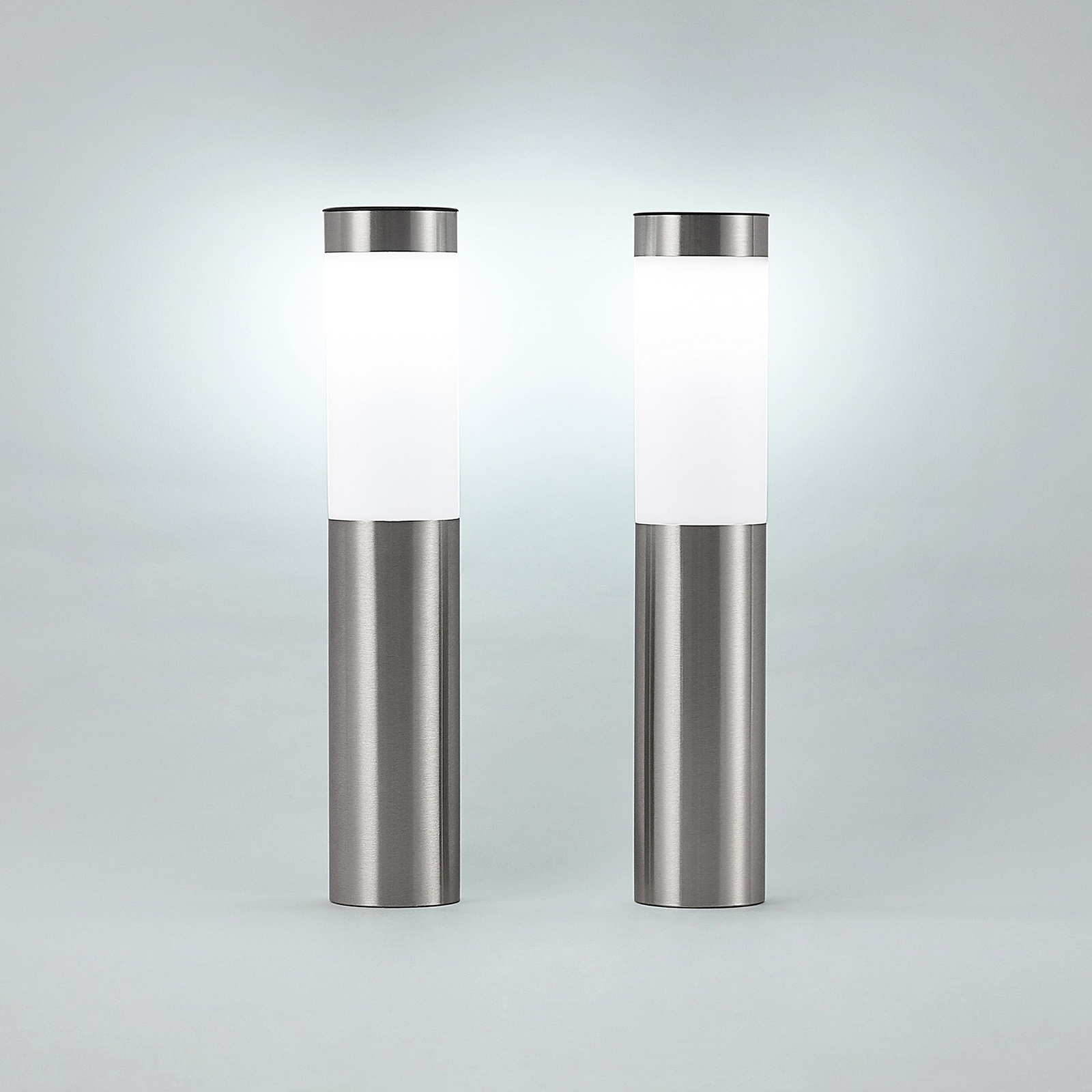 Lindby Sirita LED-jordspyd-solcellelampe, 2er sett