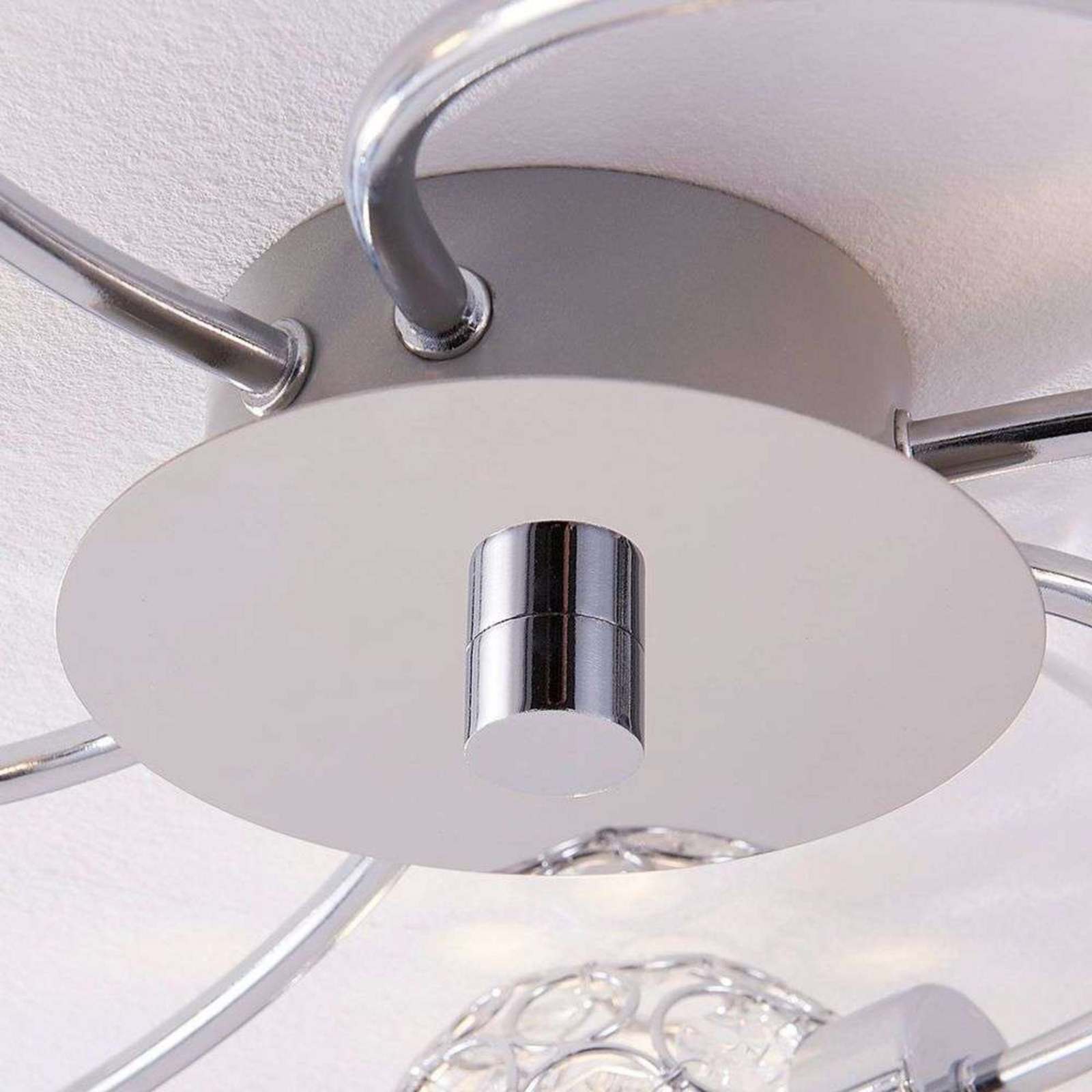 Tyron Deckenleuchte Chrome/Clear - Lindby
