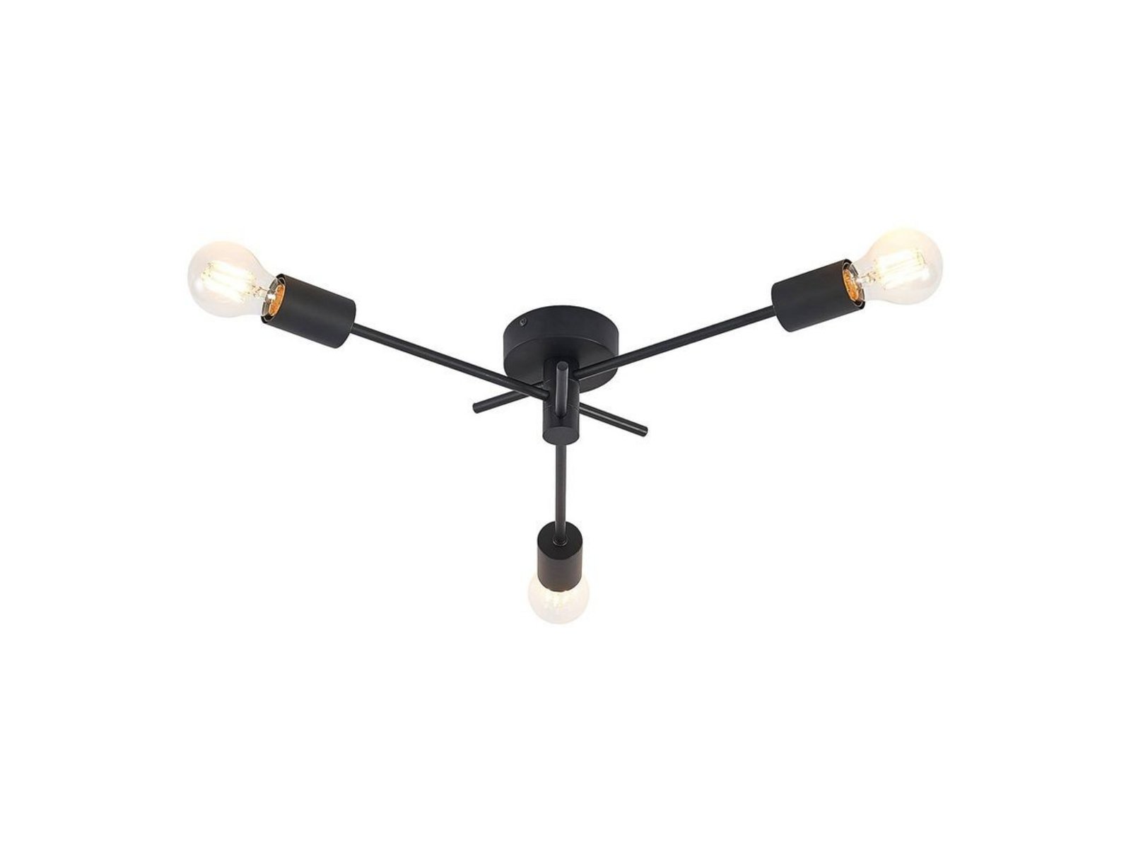 Cerros 3 Stropné Lampa Black - Lindby