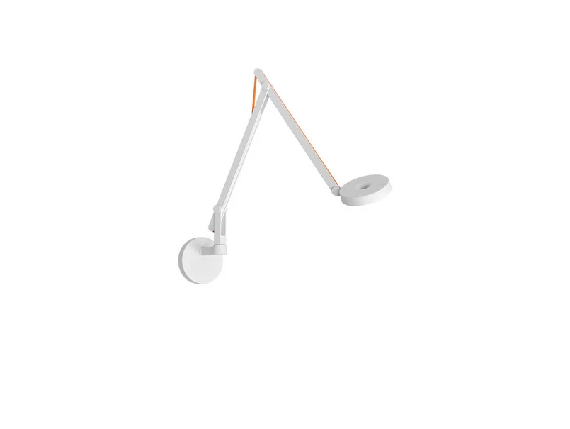 Rotaliana – String W2 Mini Wandleuchte w/Loch DTW Matt Weiß/Orange