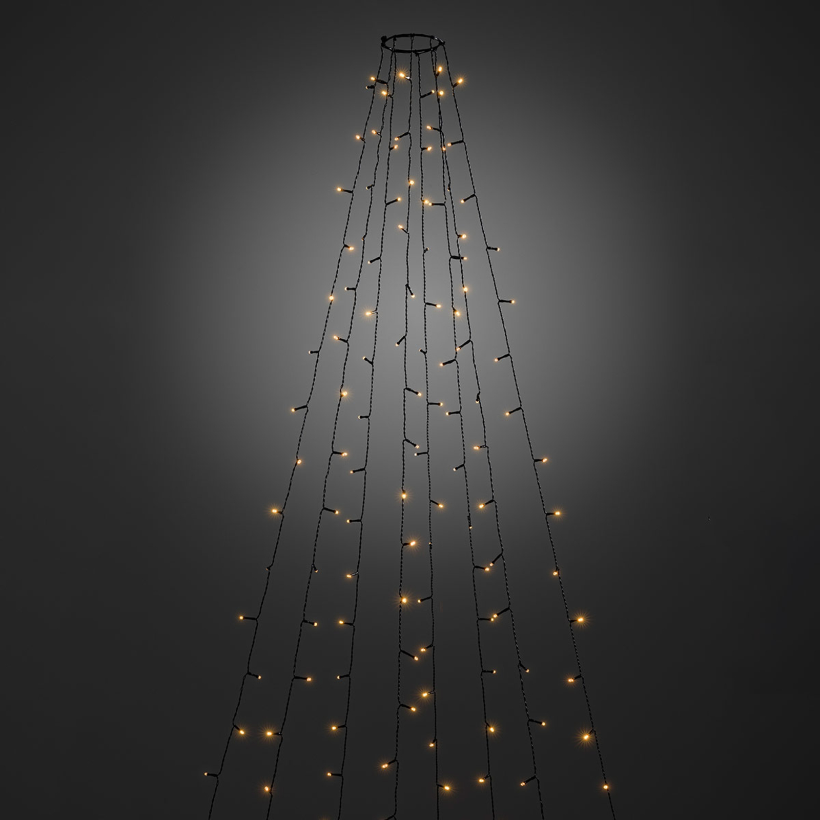 Albero a LED con App all'esterno