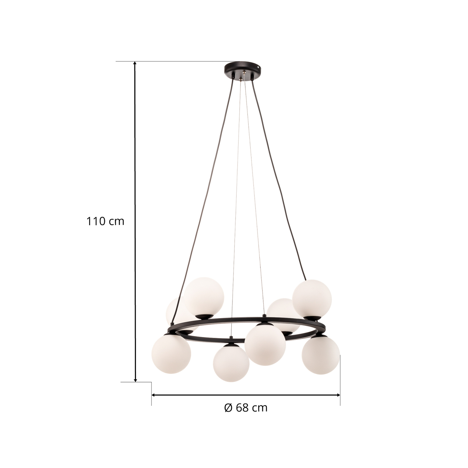 Krone chandelier, 8-bulb