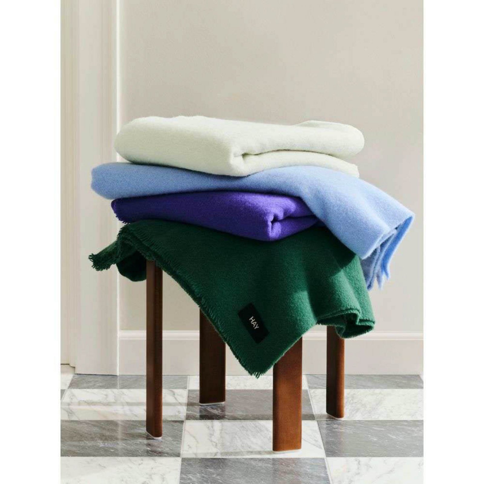 Mono Plaid 130x180 Warm Grey - Hay