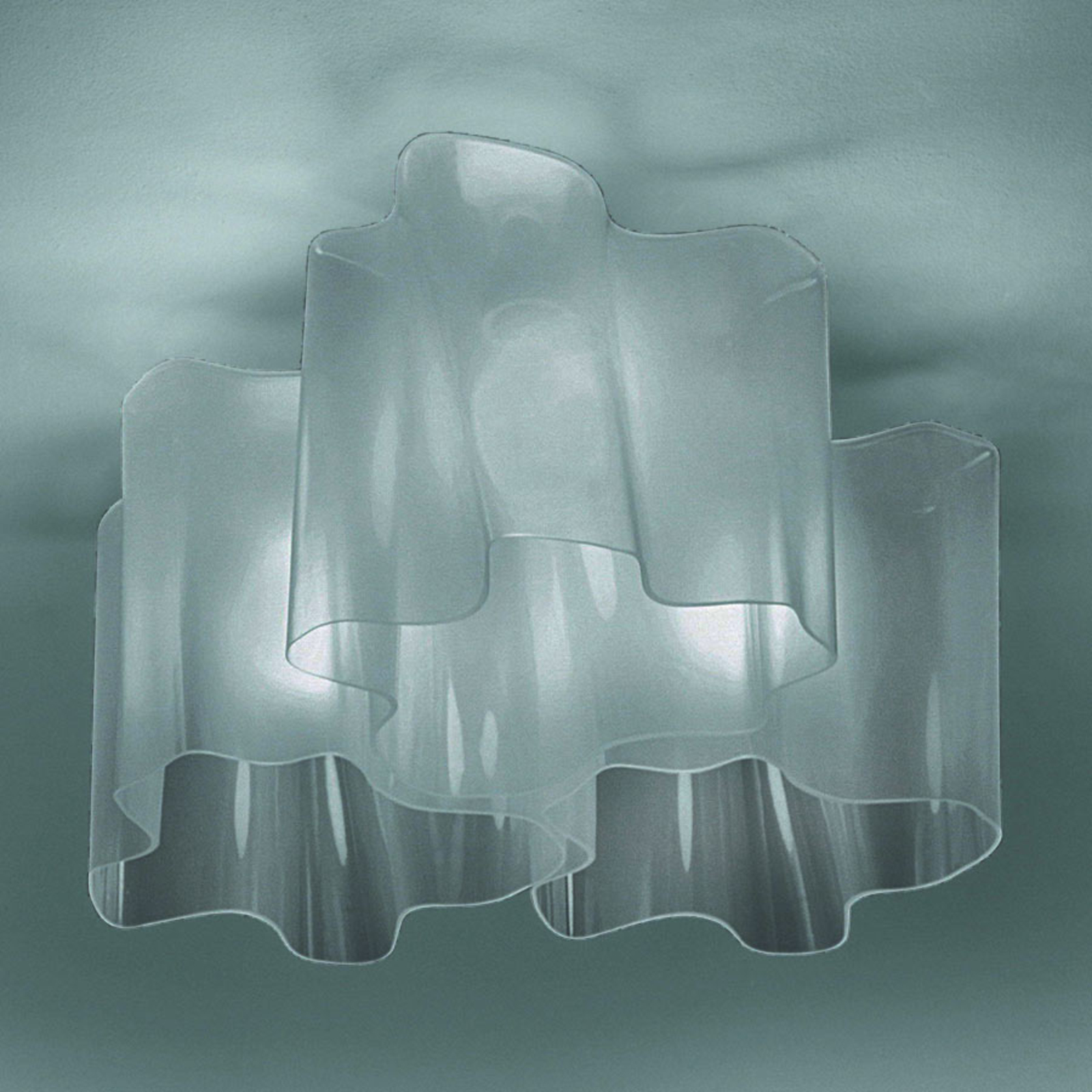Artemide Logico Deckenlampe 3fl 120° 66x66cm grau